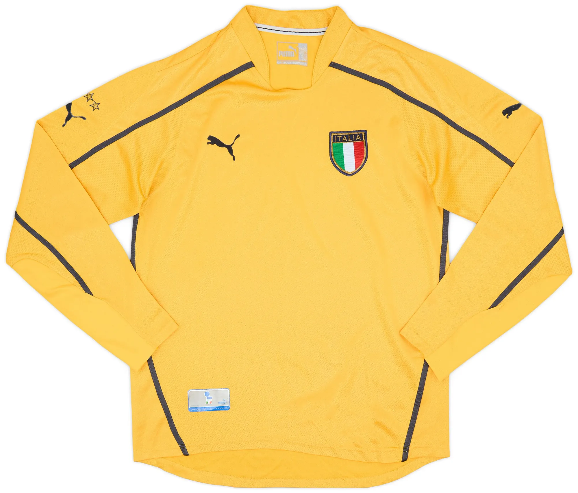 Puma Italy Mens LS Goalkeeper Home Shirt 2003