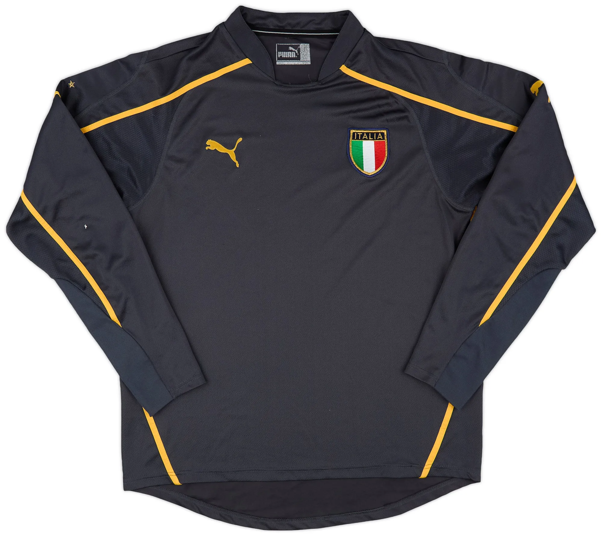 Puma Italy Mens LS Goalkeeper Home Shirt 2003