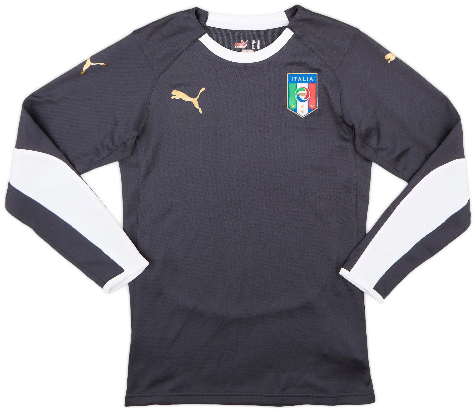 Puma Italy Mens LS Goalkeeper Home Shirt 2008