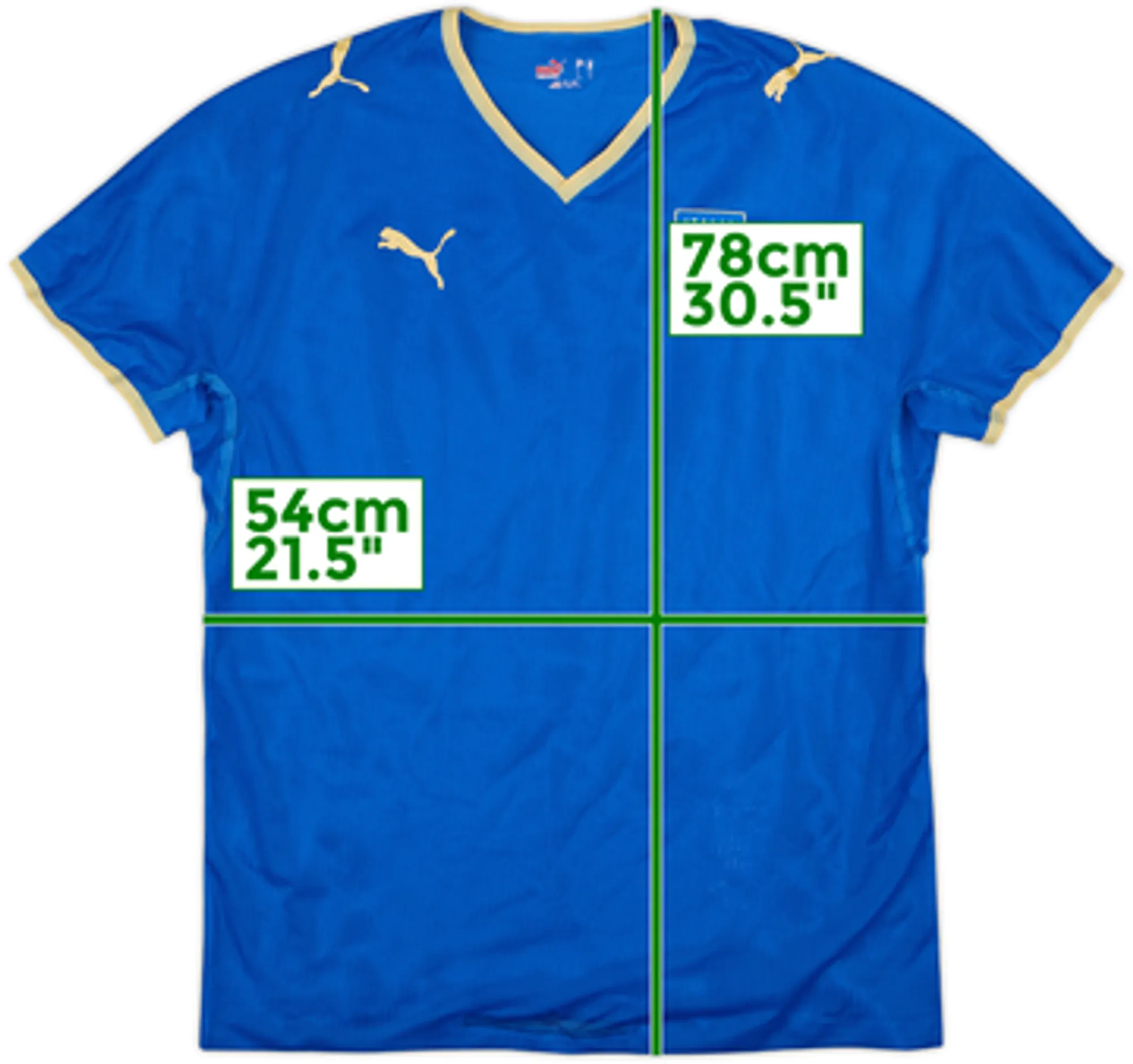 Puma Italy Mens SS Player Issue Home Shirt 2007