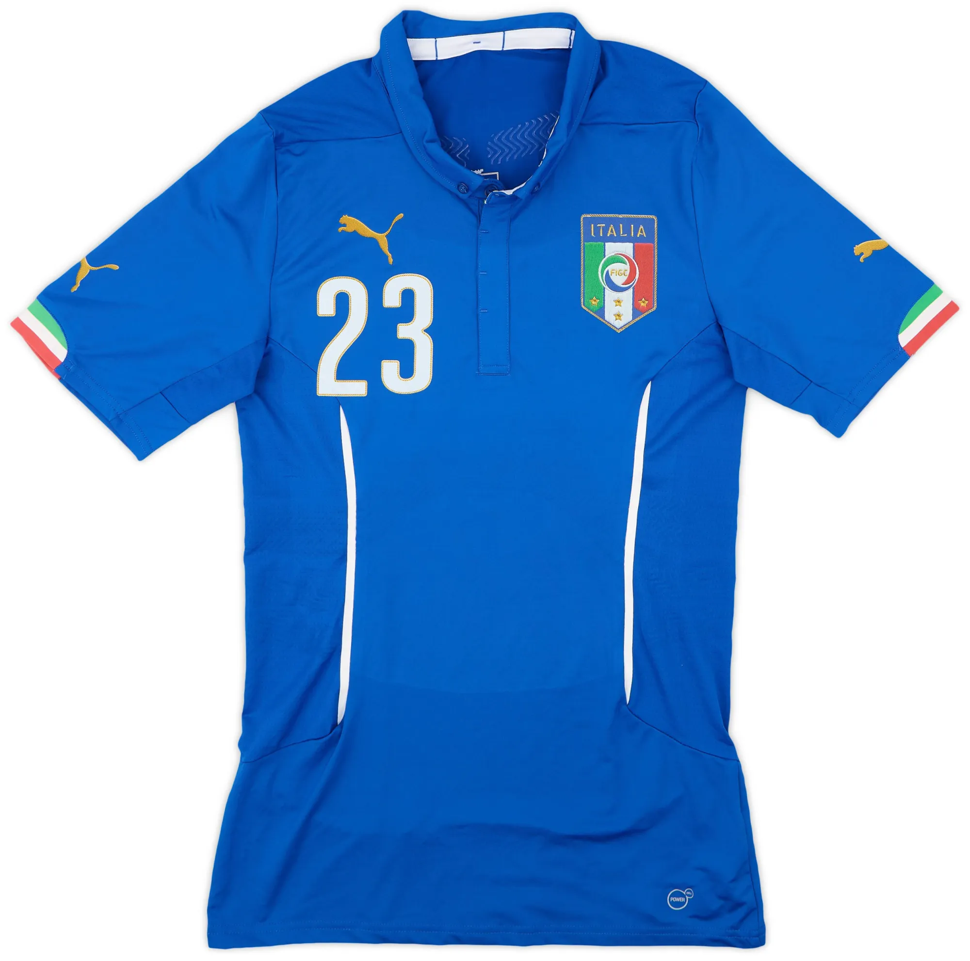 Puma Italy Mens SS Player Issue Home Shirt 2014