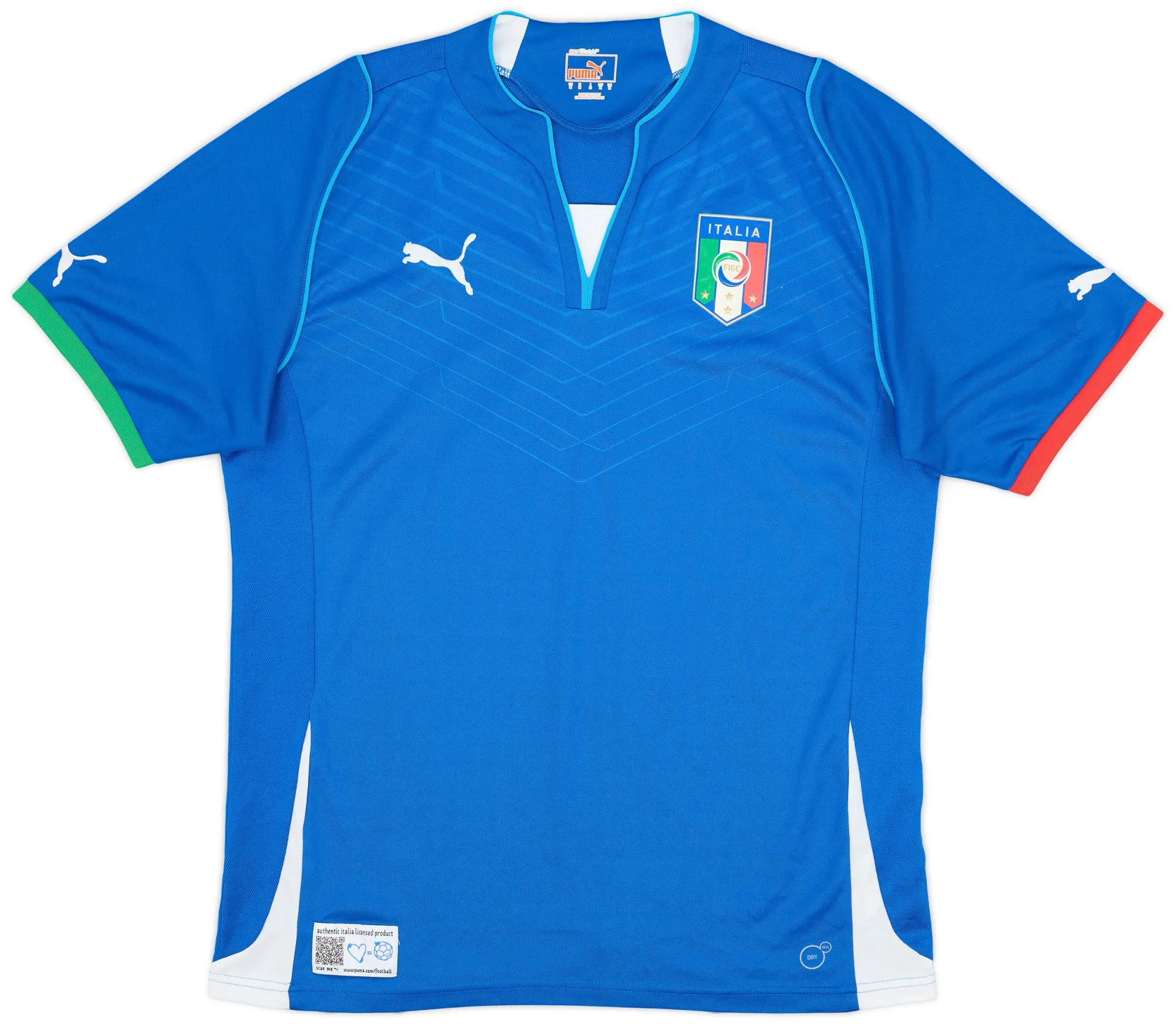 Puma Italy Mens SS Player Issue Home Shirt 2013