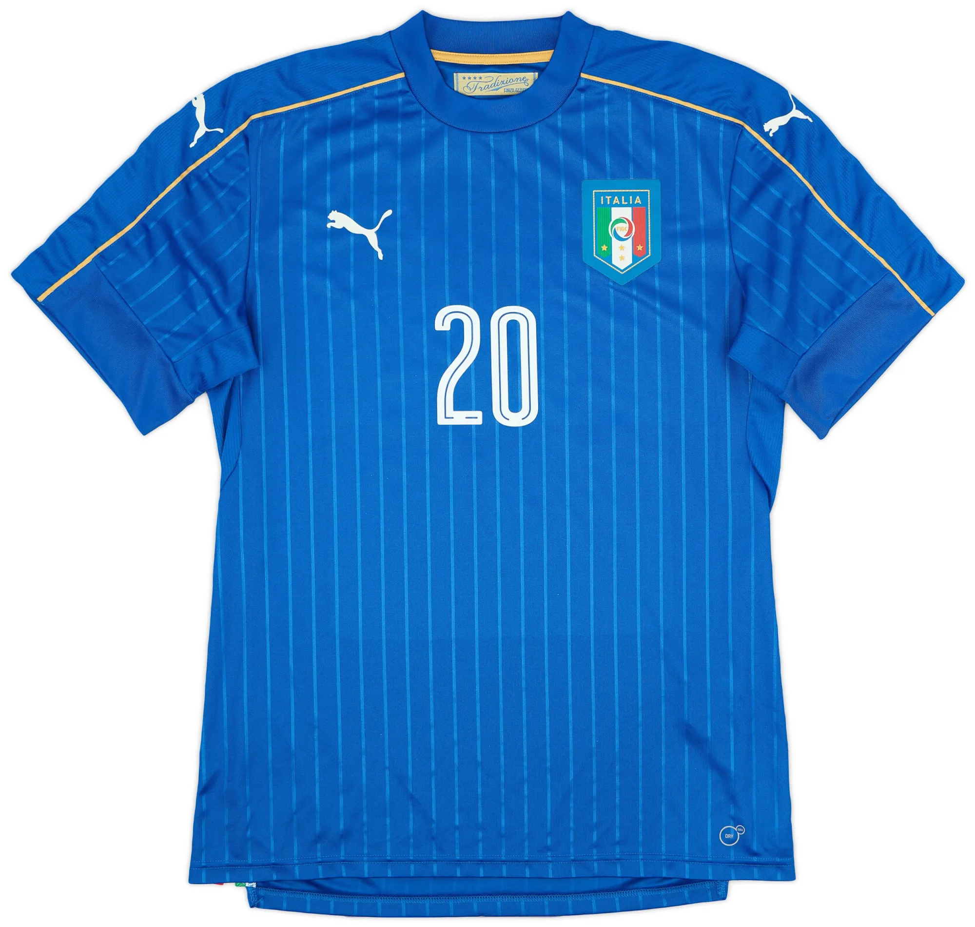 Puma Italy Mens SS Player Issue Home Shirt 2016