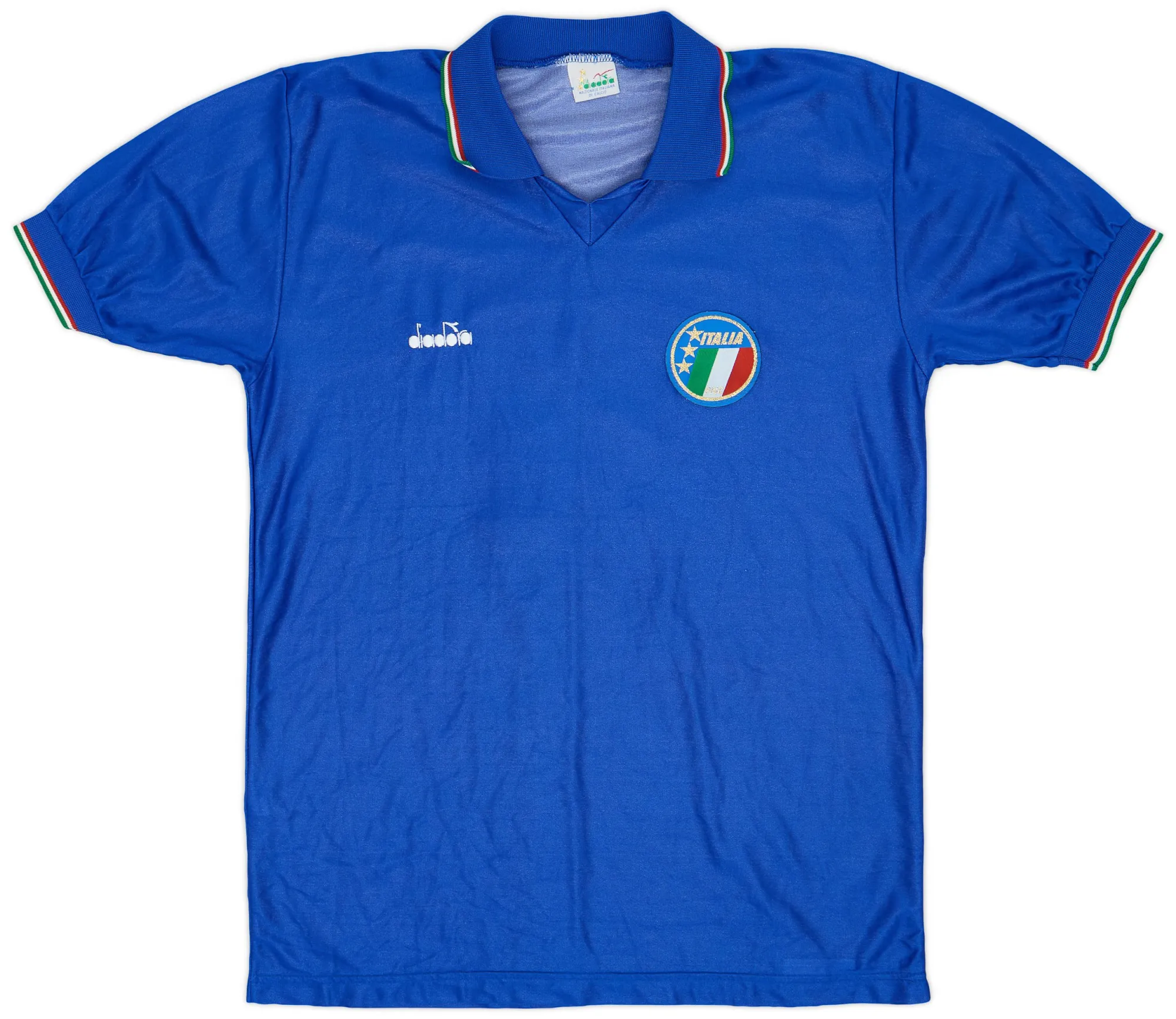 Diadora Italy Mens SS Home Shirt 1986