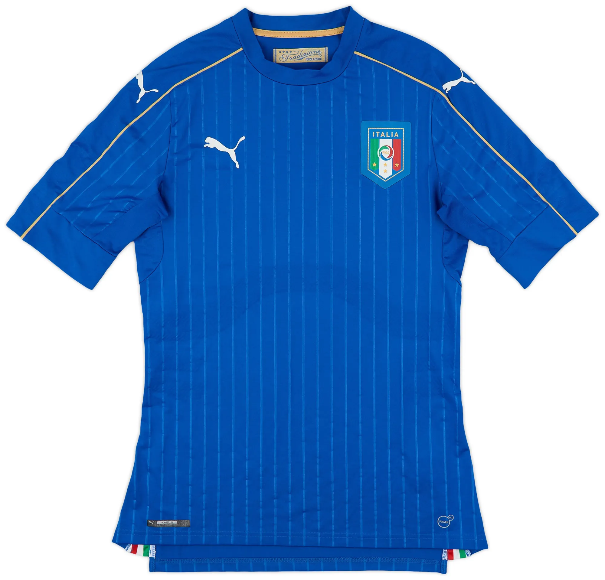 Puma Italy Mens SS Player Issue Home Shirt 2016