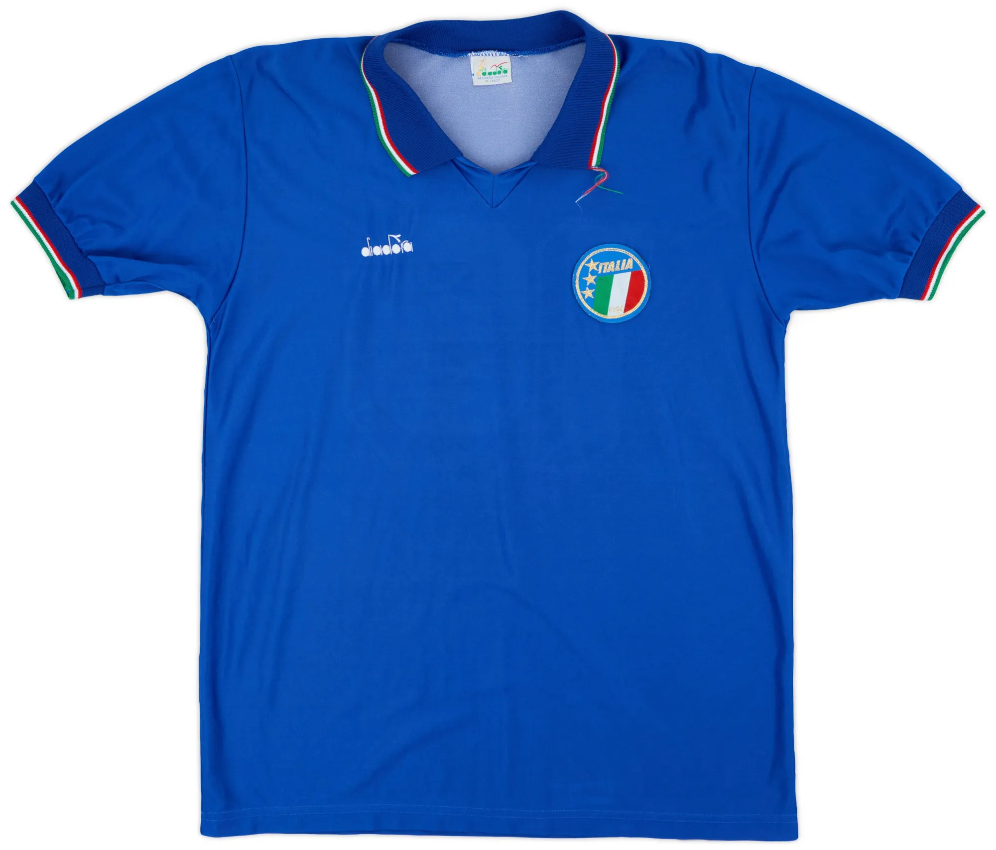 Diadora Italy Mens SS Home Shirt 1986