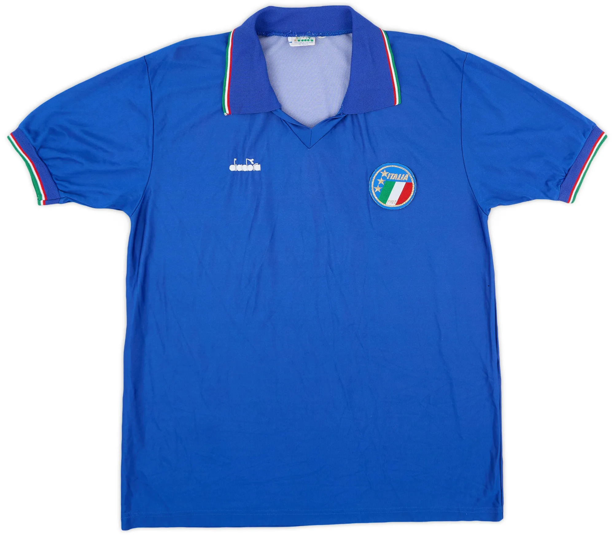 Diadora Italy Mens SS Home Shirt 1986