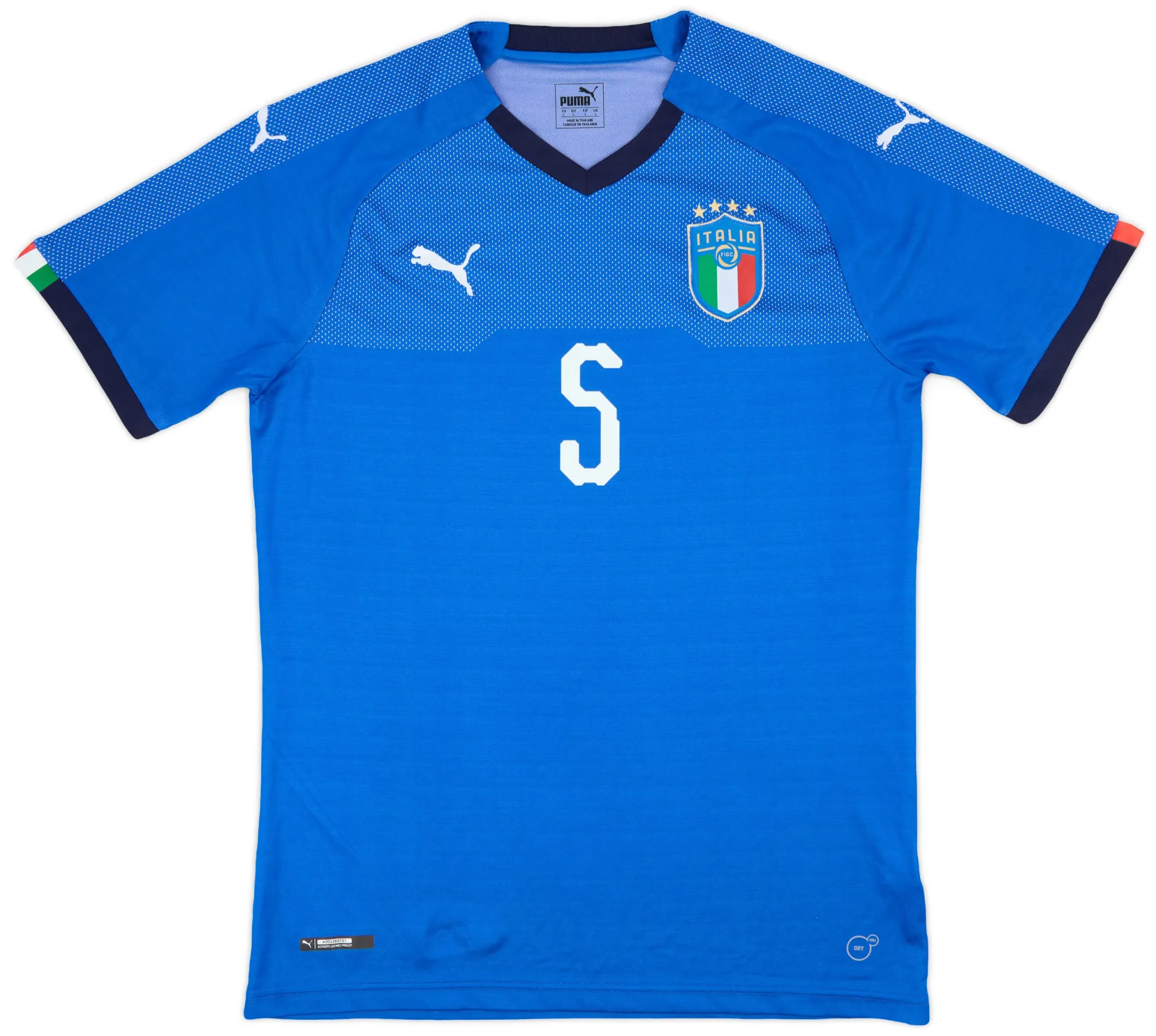 Puma Italy Mens SS Home Shirt 2018