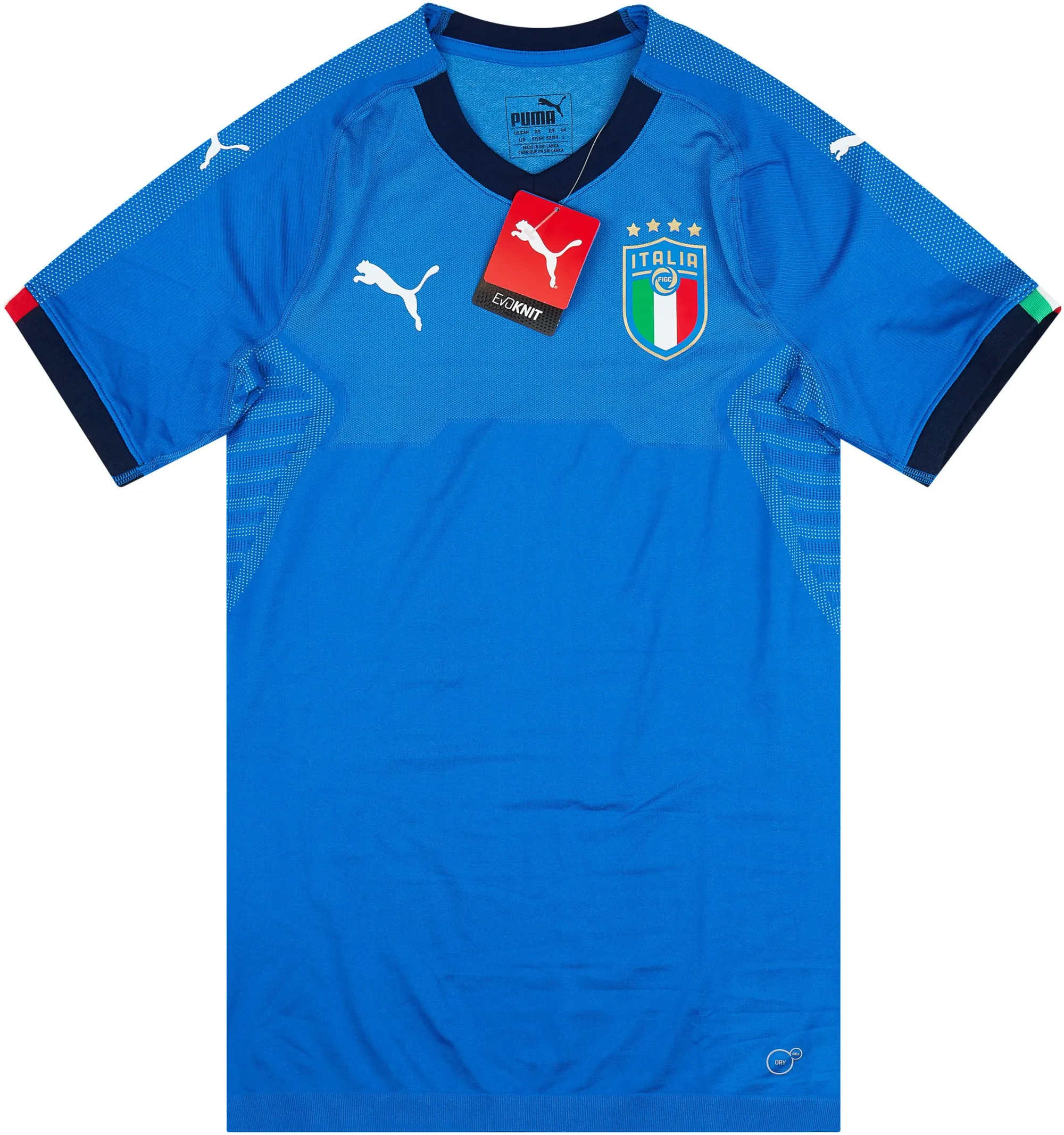 Puma Italy Mens SS Player Issue Home Shirt 2018