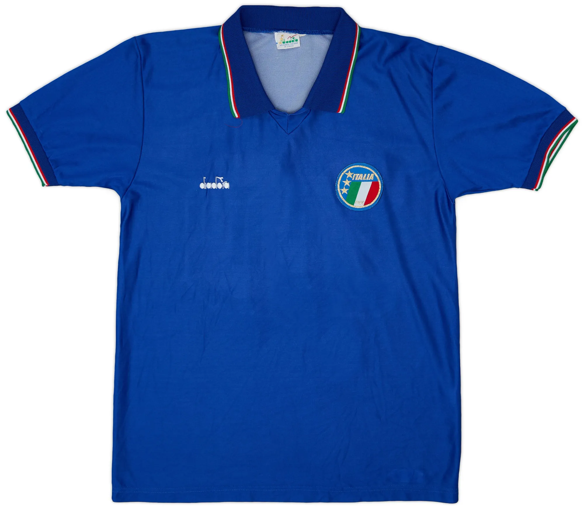Diadora Italy Mens SS Home Shirt 1986