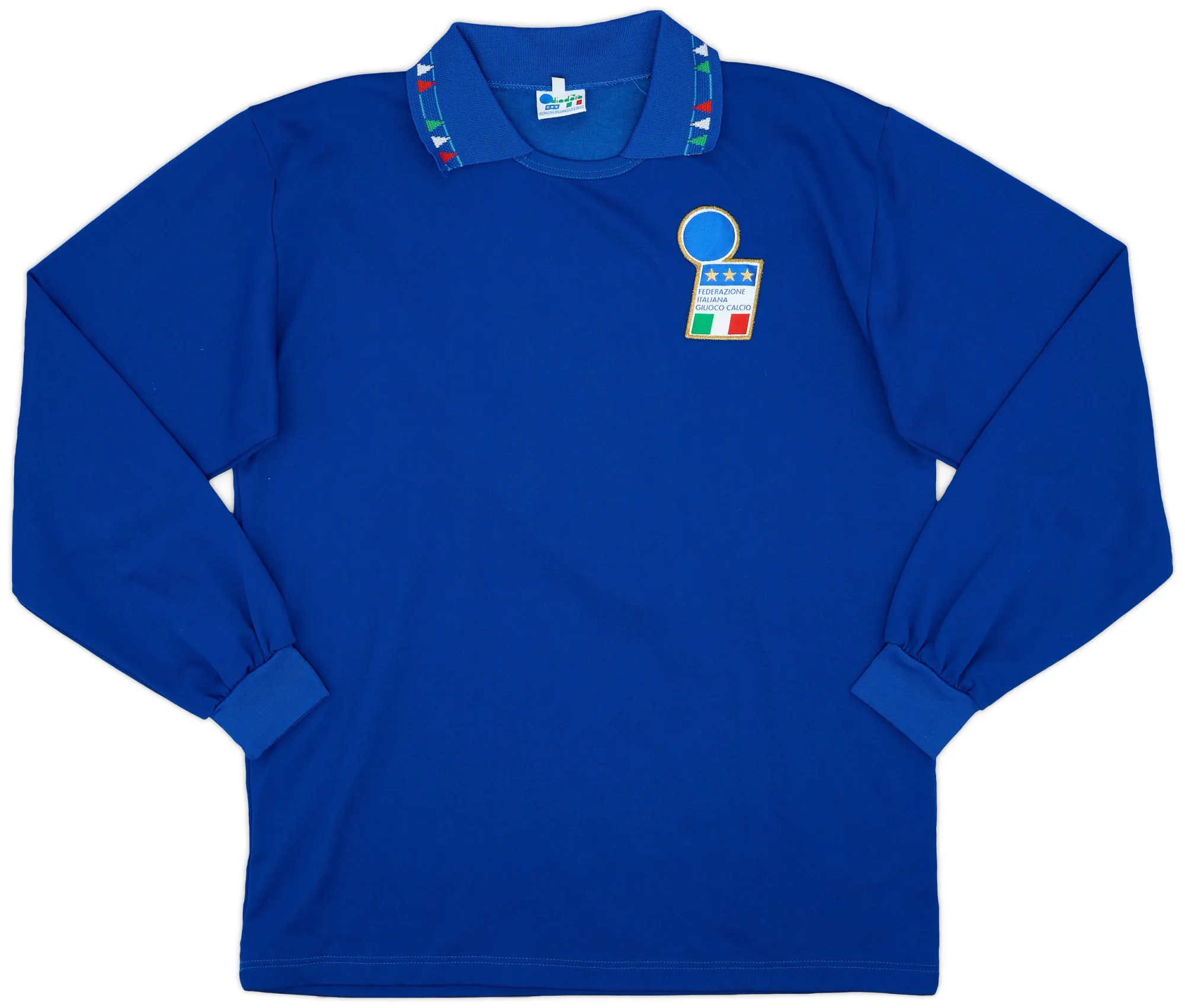 Diadora Italy Mens LS Home Shirt 1992