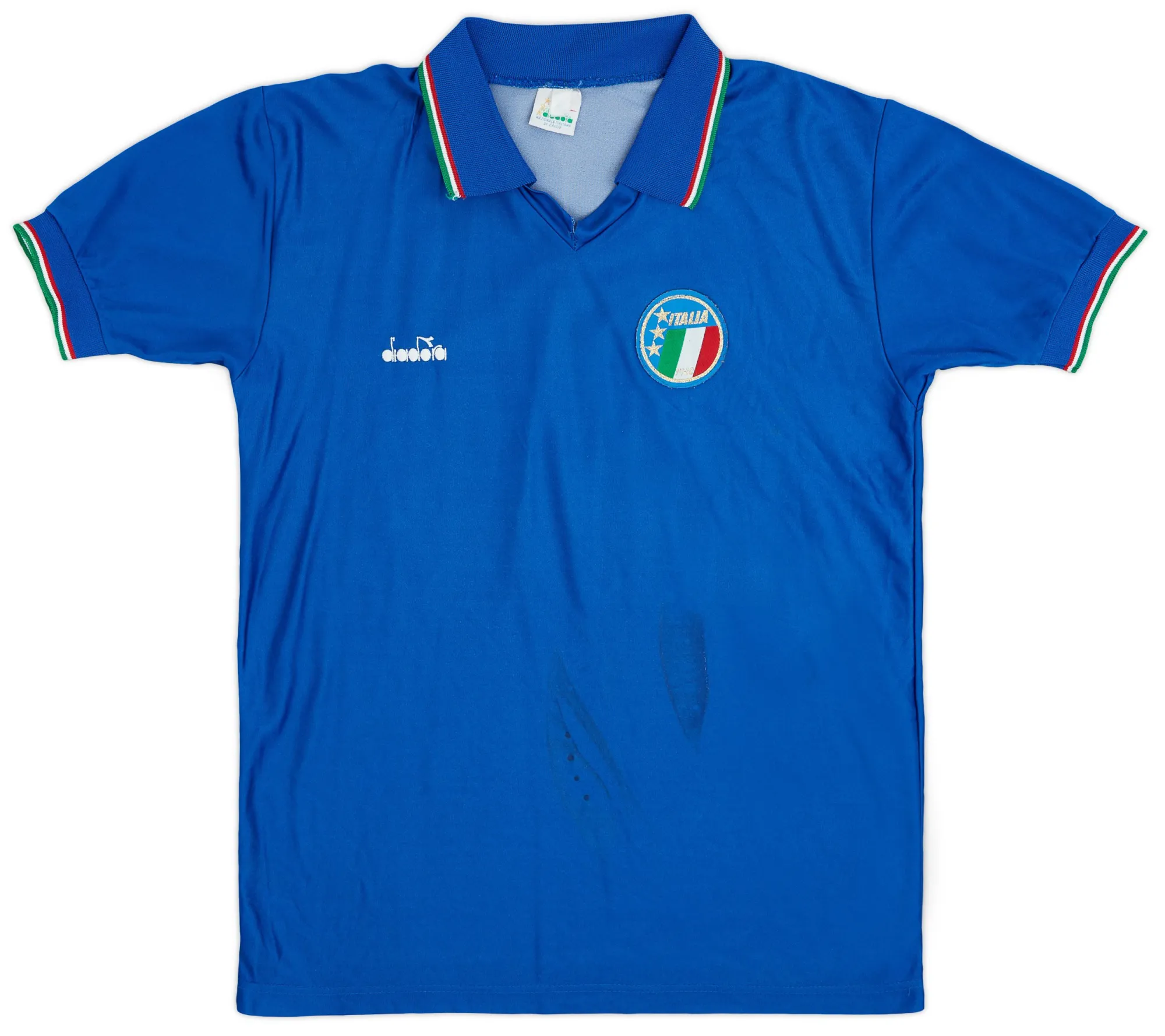 Diadora Italy Mens SS Home Shirt 1986