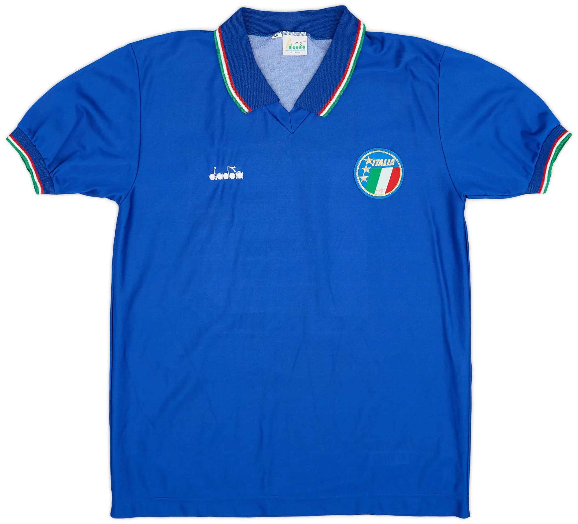 Diadora Italy Mens SS Home Shirt 1986