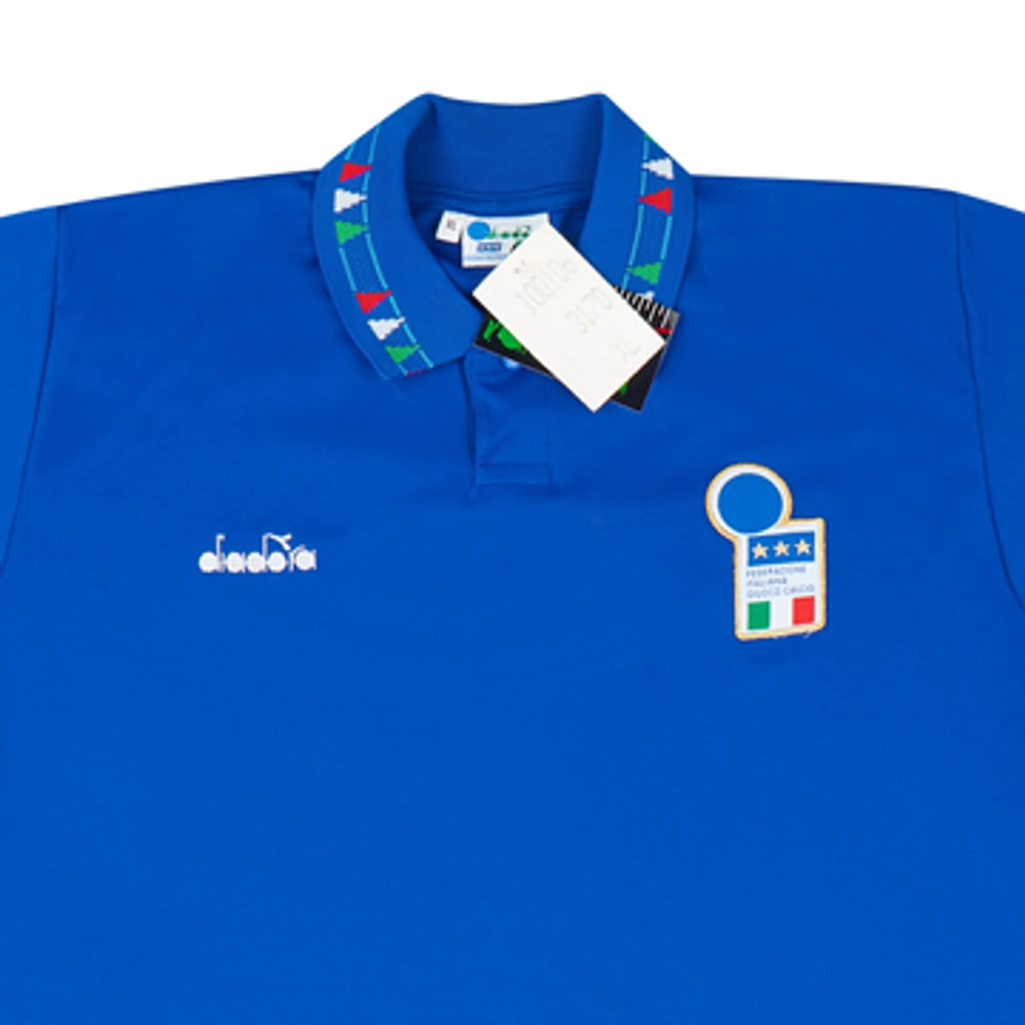 Diadora Italy Boys LS Home Shirt 1992