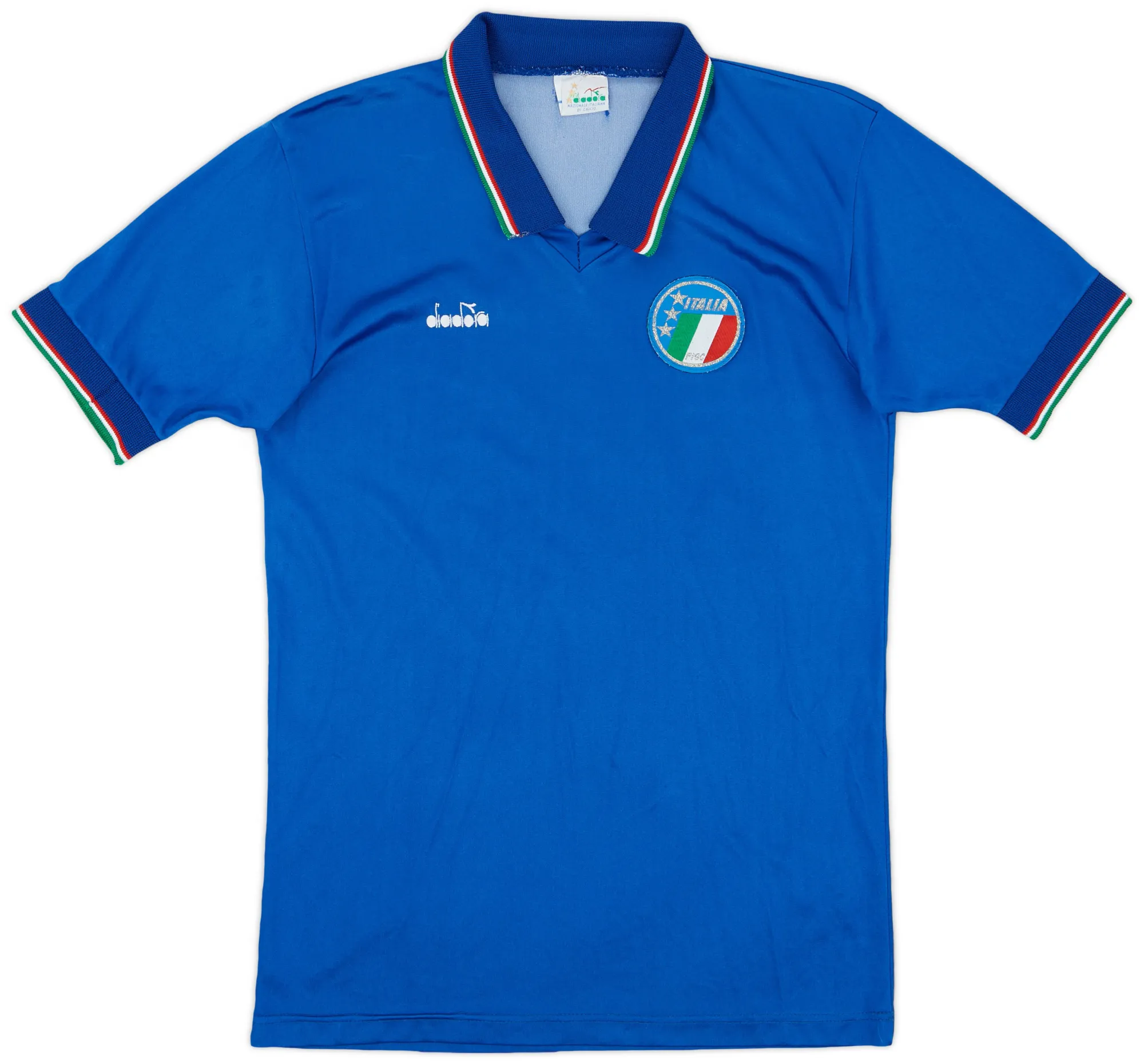 Diadora Italy Mens SS Home Shirt 1986