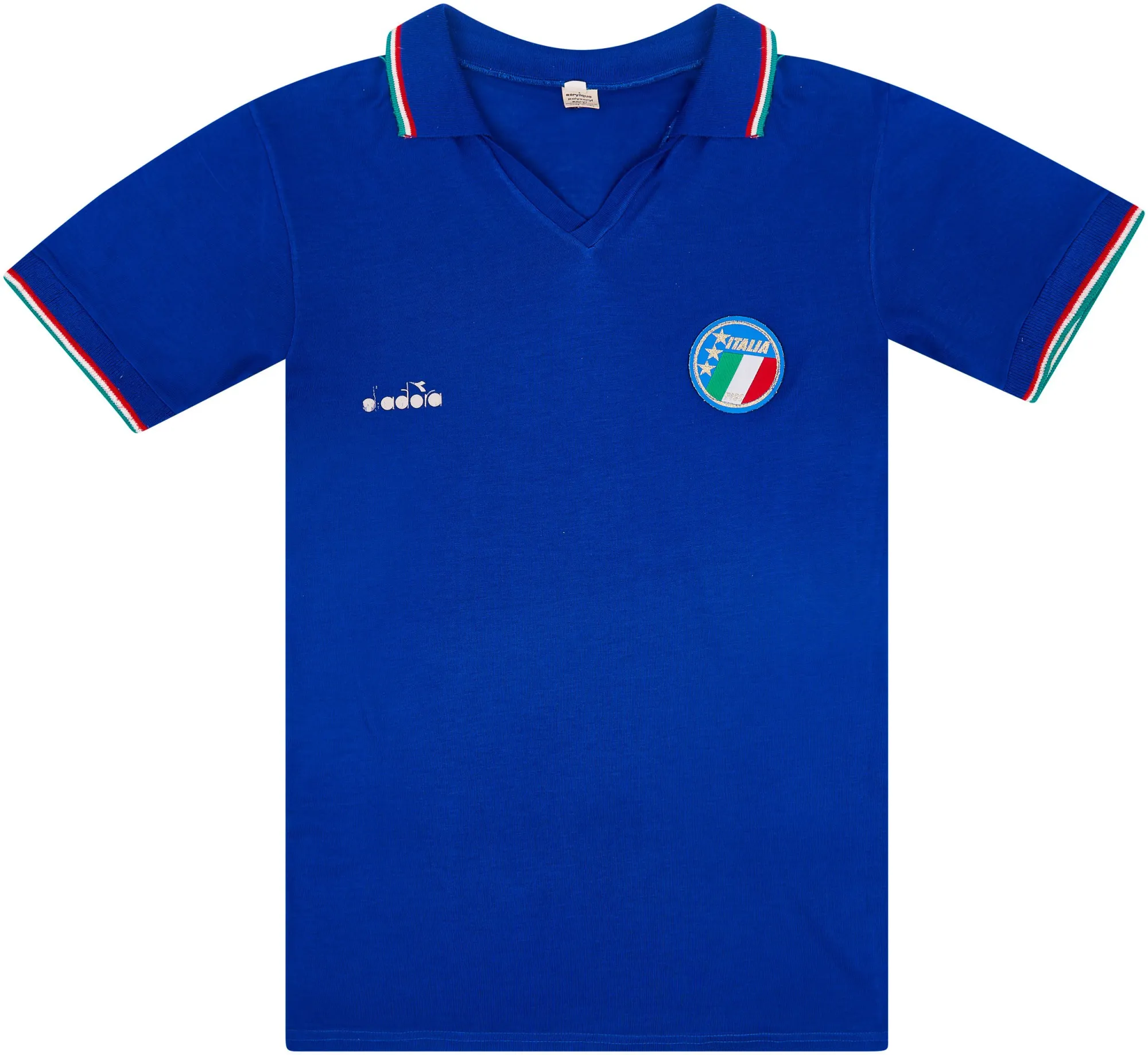 Diadora Italy Mens SS Home Shirt 1986