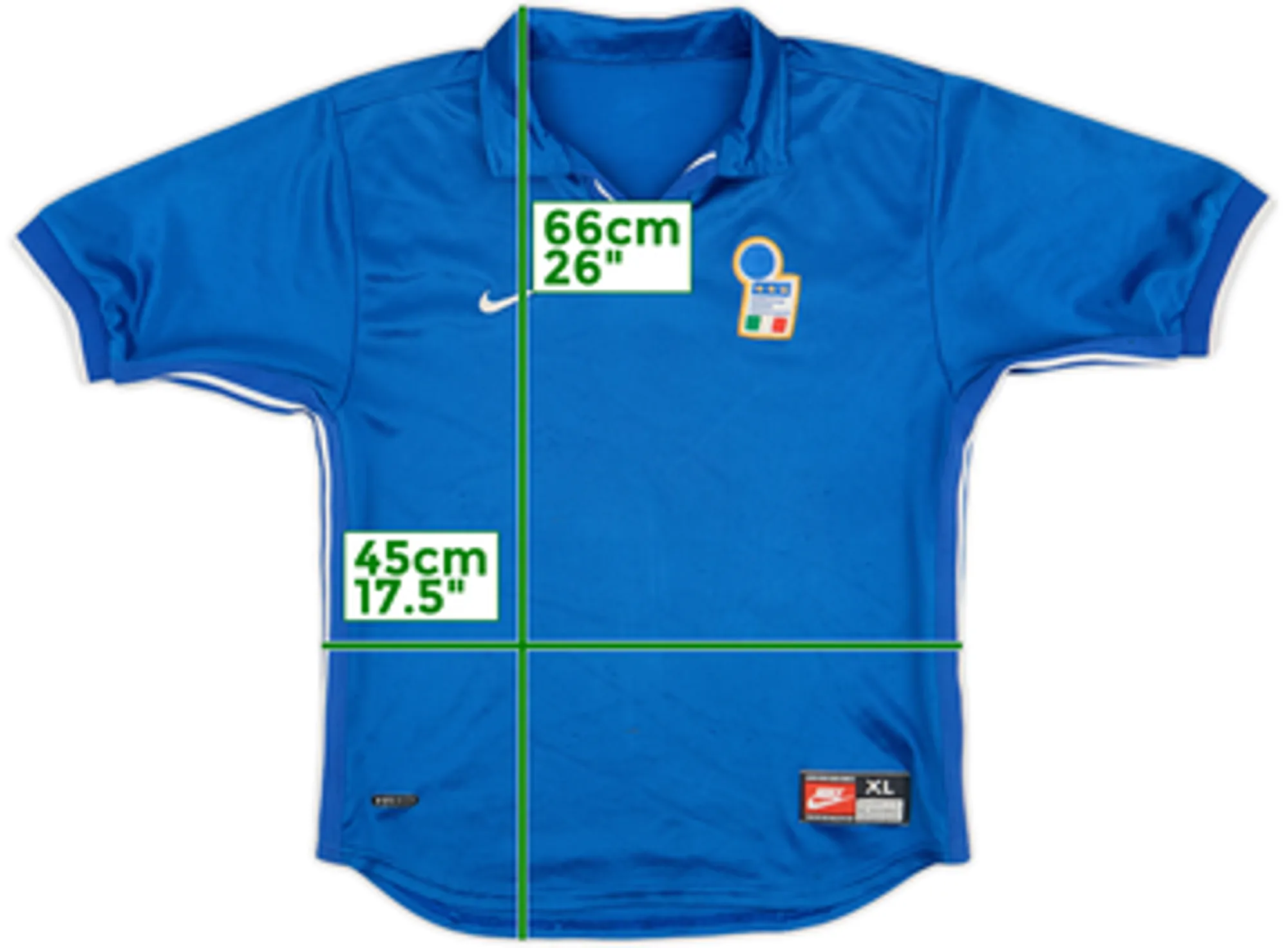 Nike Italy Boys SS Home Shirt 1997