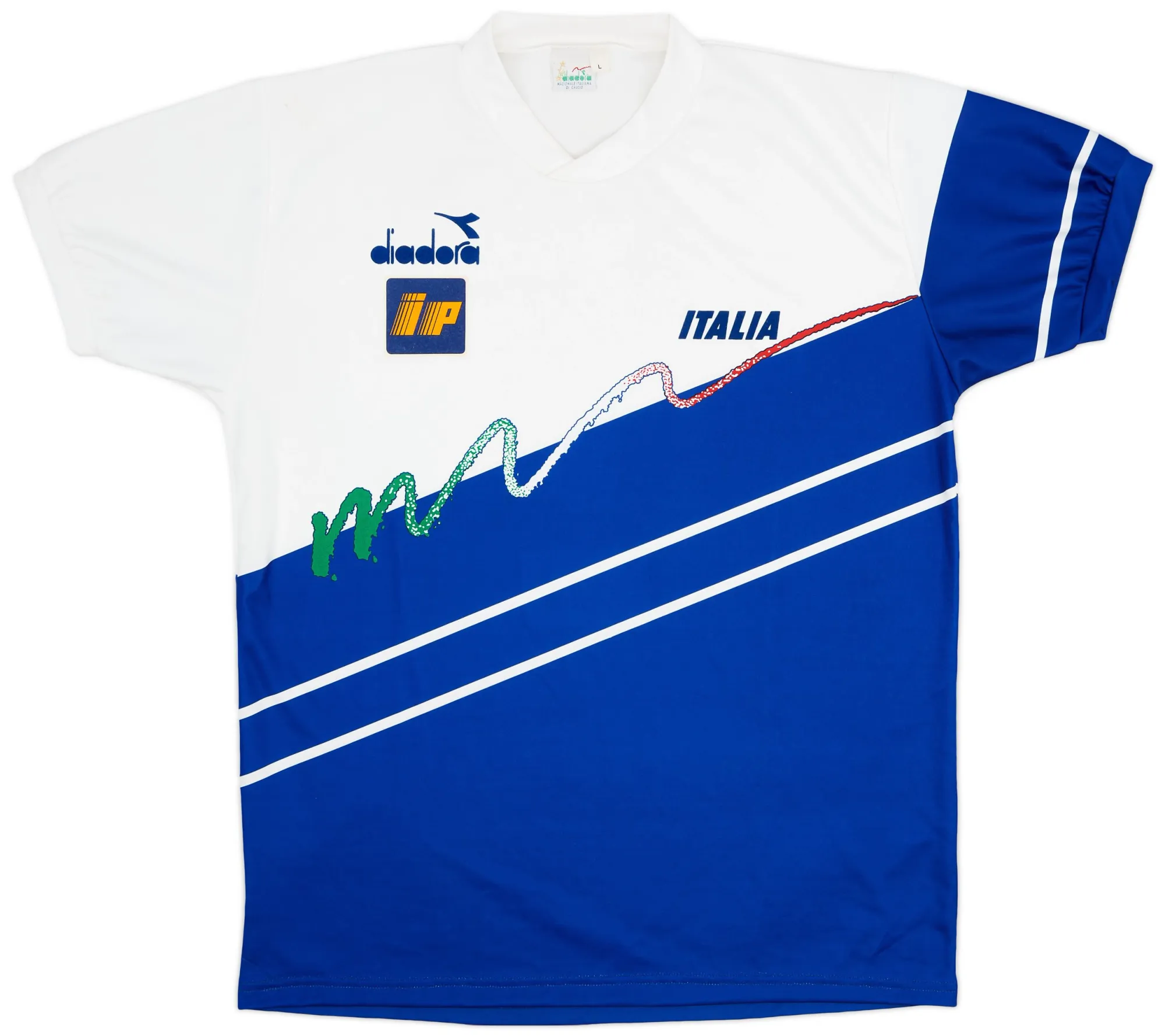 Diadora Italy Mens SS Home Shirt 1990