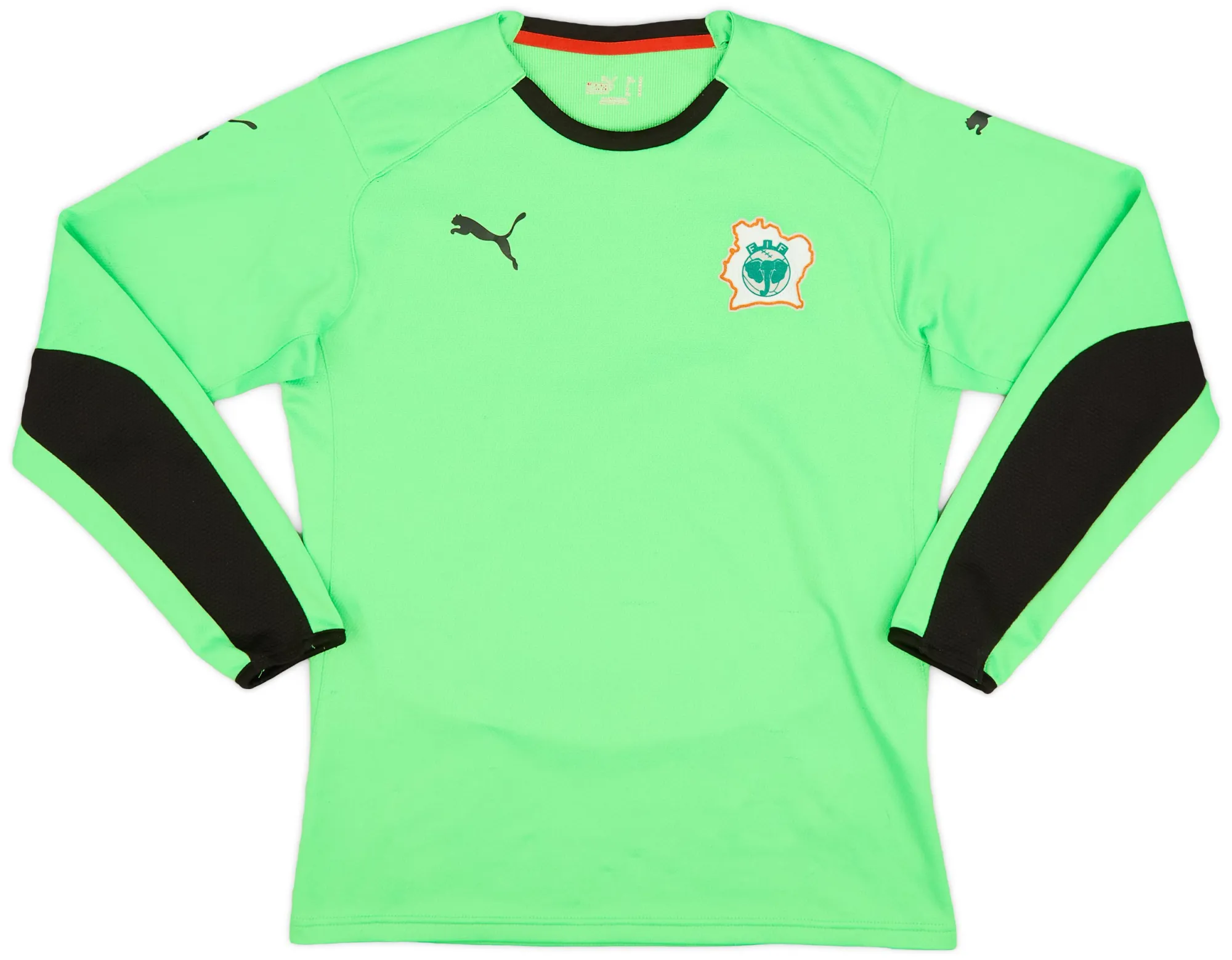 Puma Ivory Coast Mens LS Goalkeeper Home Shirt 2008