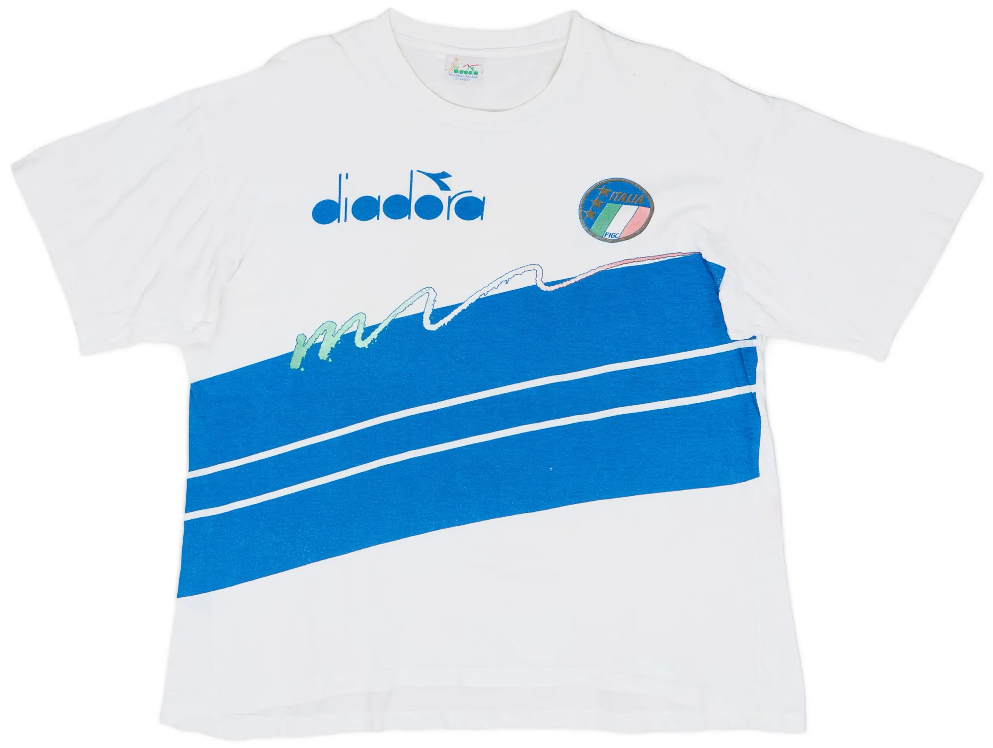 1990-92 Italy Diadora Leisure Tee - 7/10 - (L)