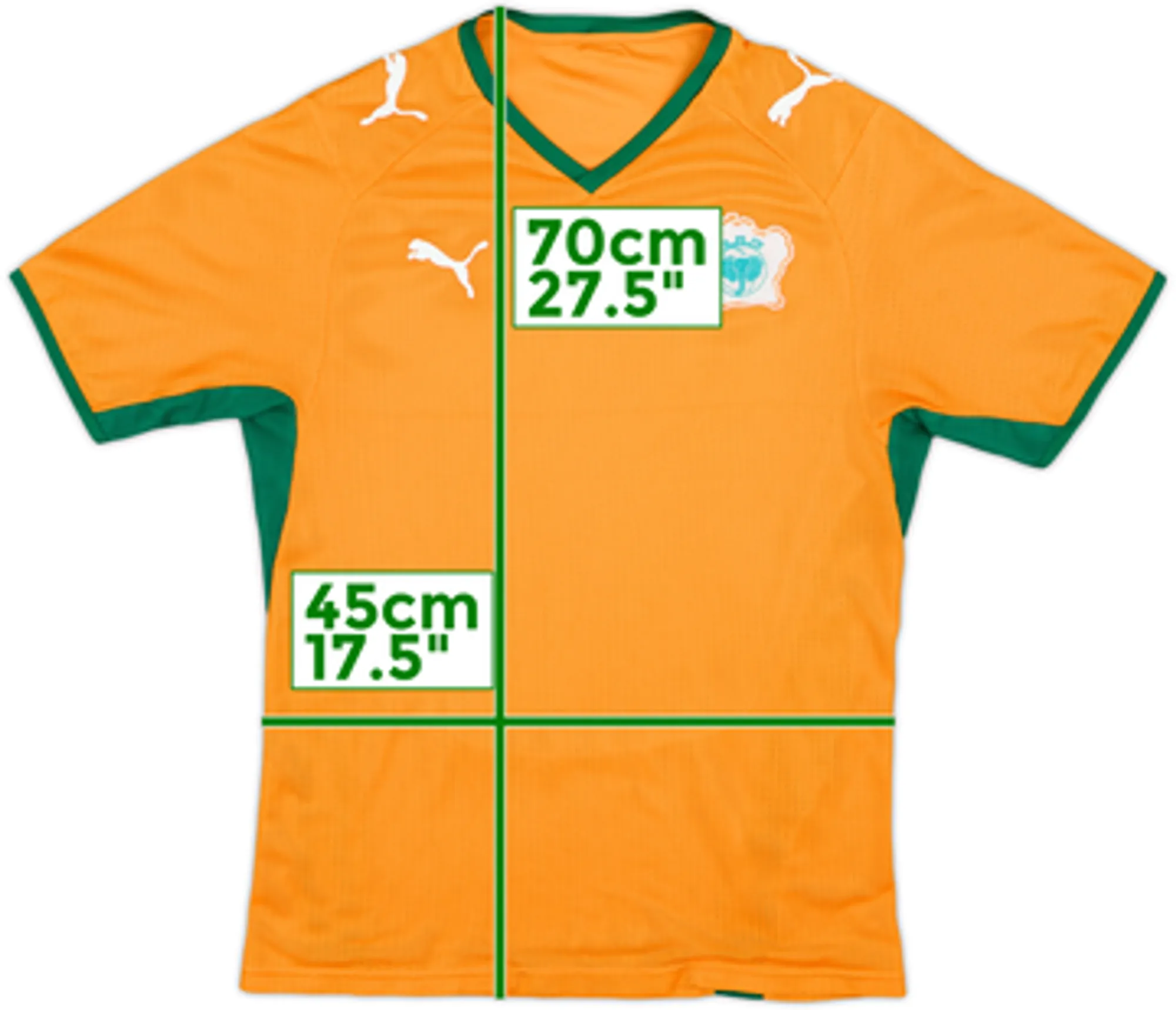 Puma Ivory Coast Mens SS Home Shirt 2008