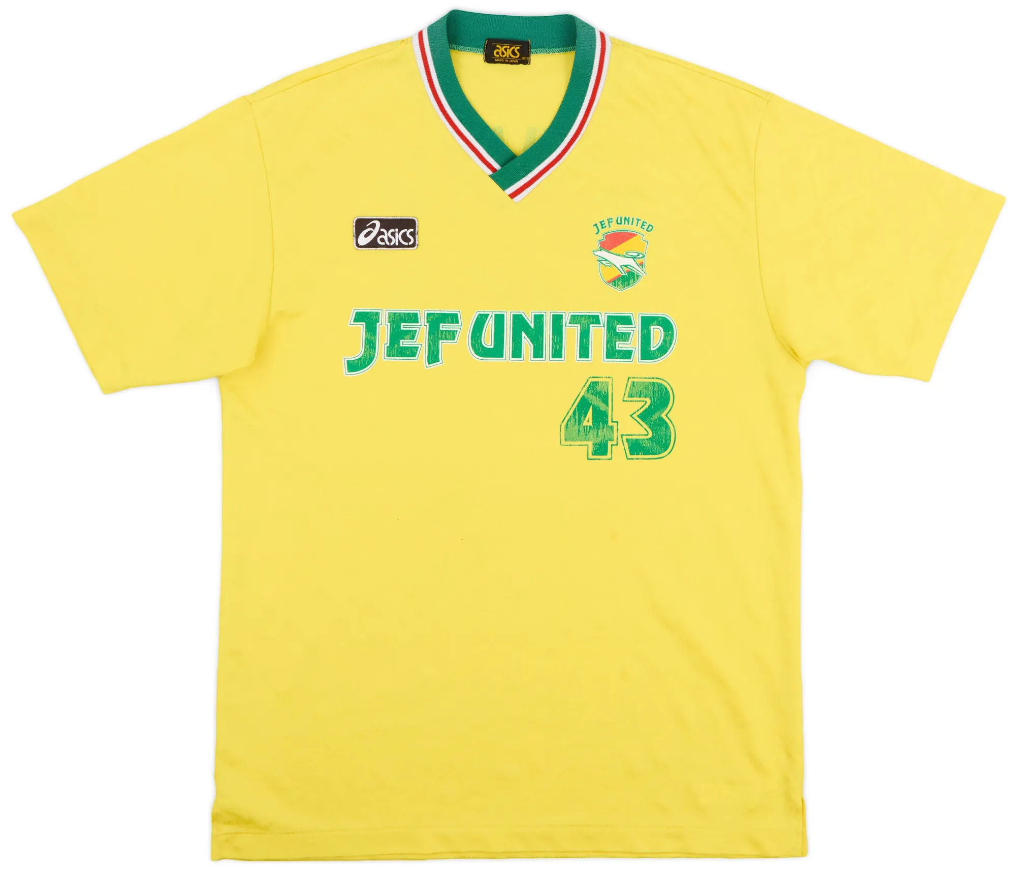 Asics JEF United Chiba Mens SS Player Issue Home Shirt 1993/94