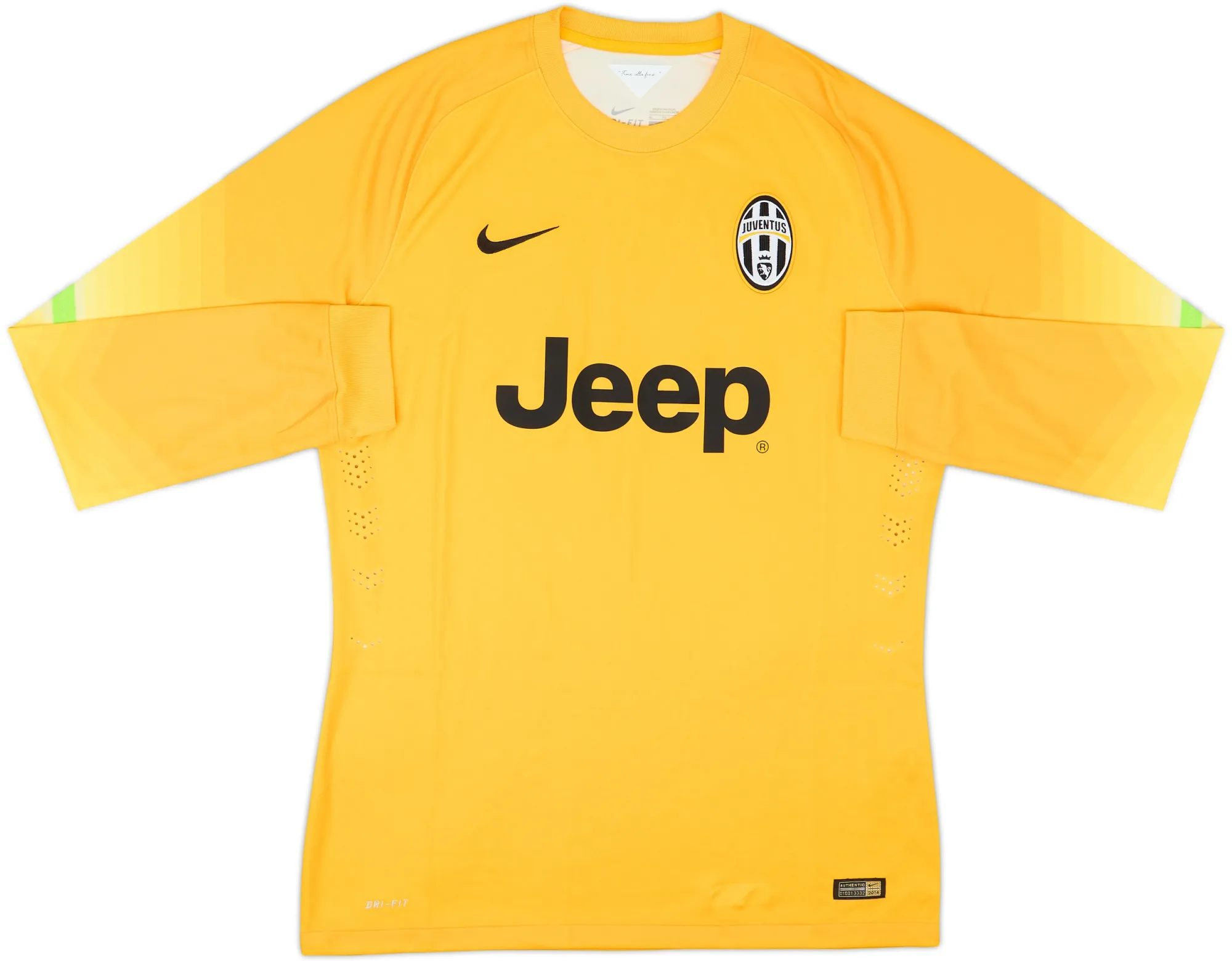 Nike Juventus Mens LS Goalkeeper Player Issue Home Shirt 2014/15