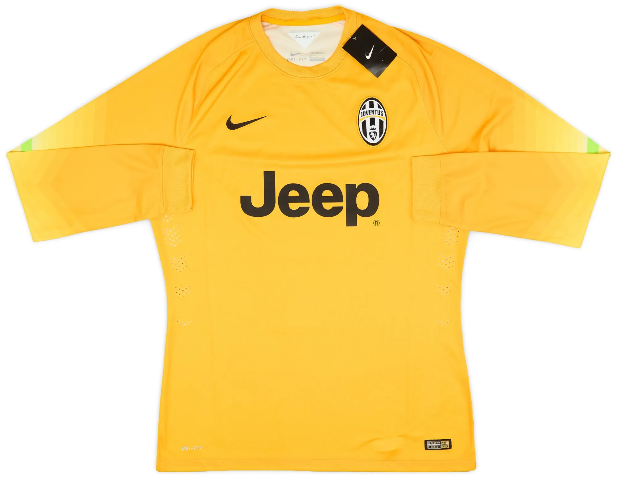 Nike Juventus Mens LS Goalkeeper Player Issue Fourth Shirt 2014/15