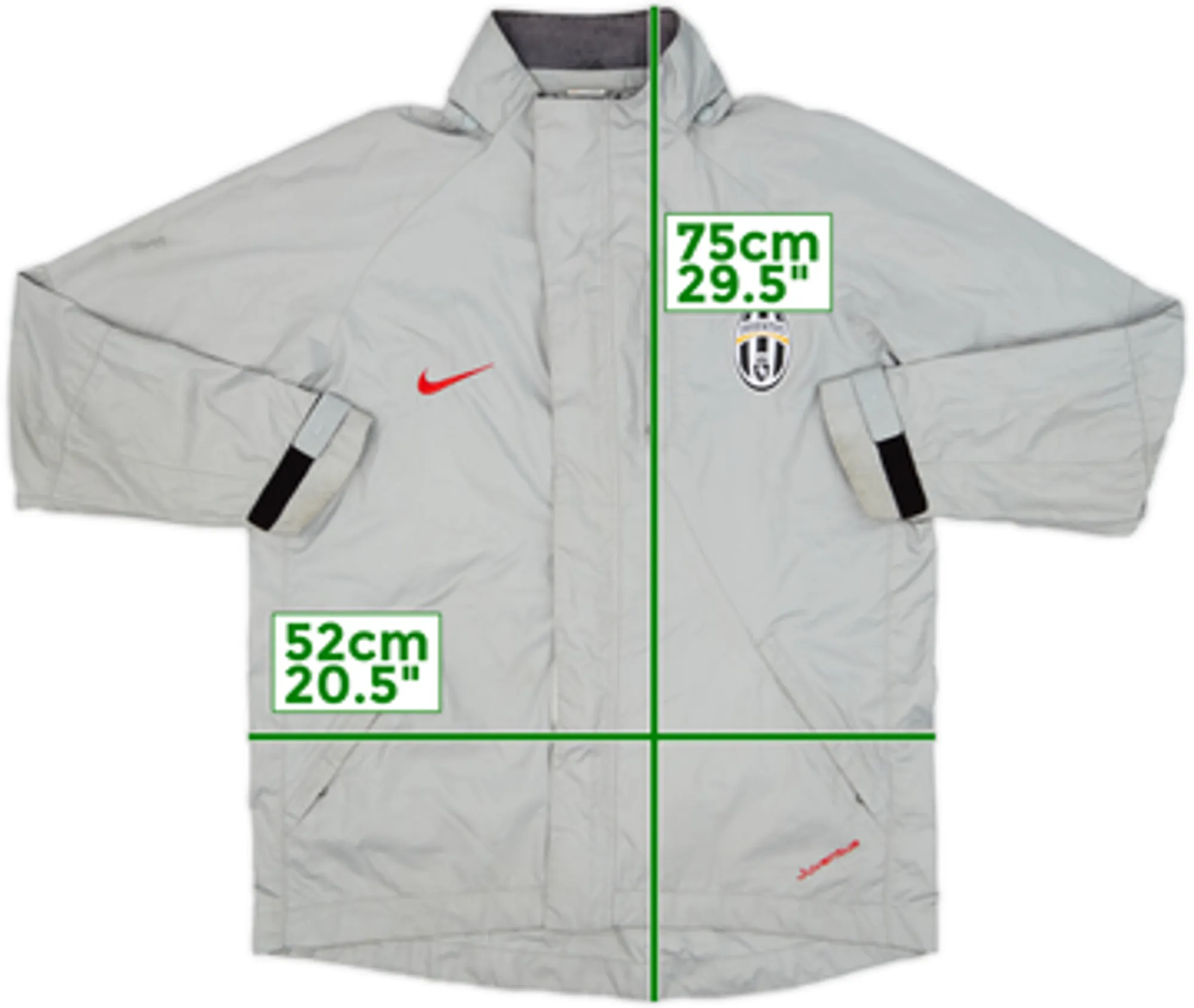 2007-08 Juventus Nike Hooded Rain Jacket - 6/10 - (L)