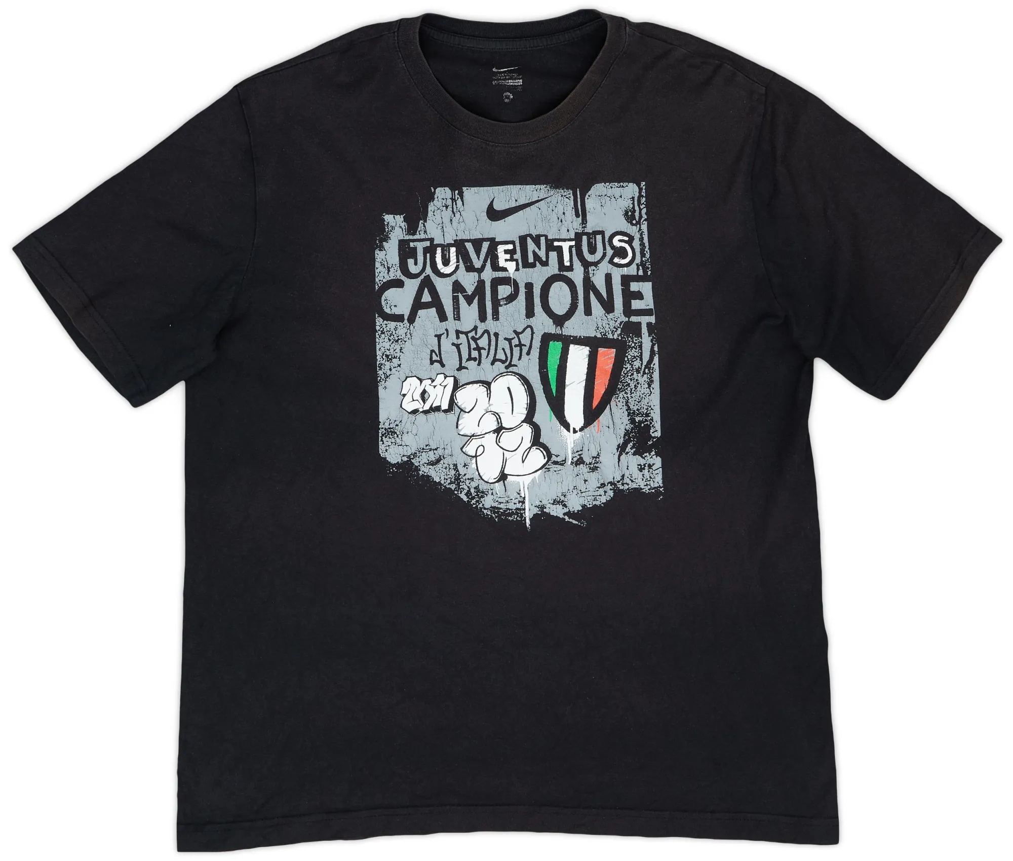 2011-12 Juventus Nike 'Campione' Graphic Tee - 6/10 - (XL)