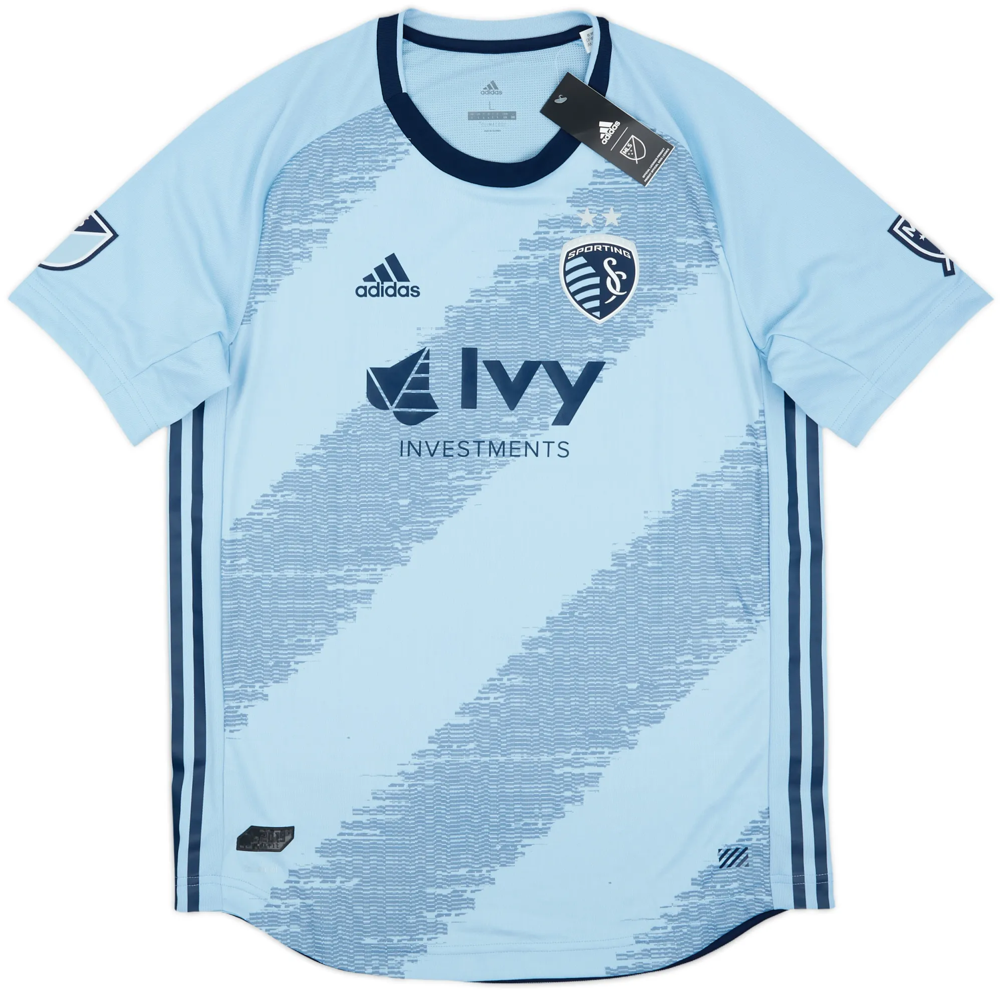 adidas Sporting Kansas City Mens SS Player Issue Home Shirt 2019