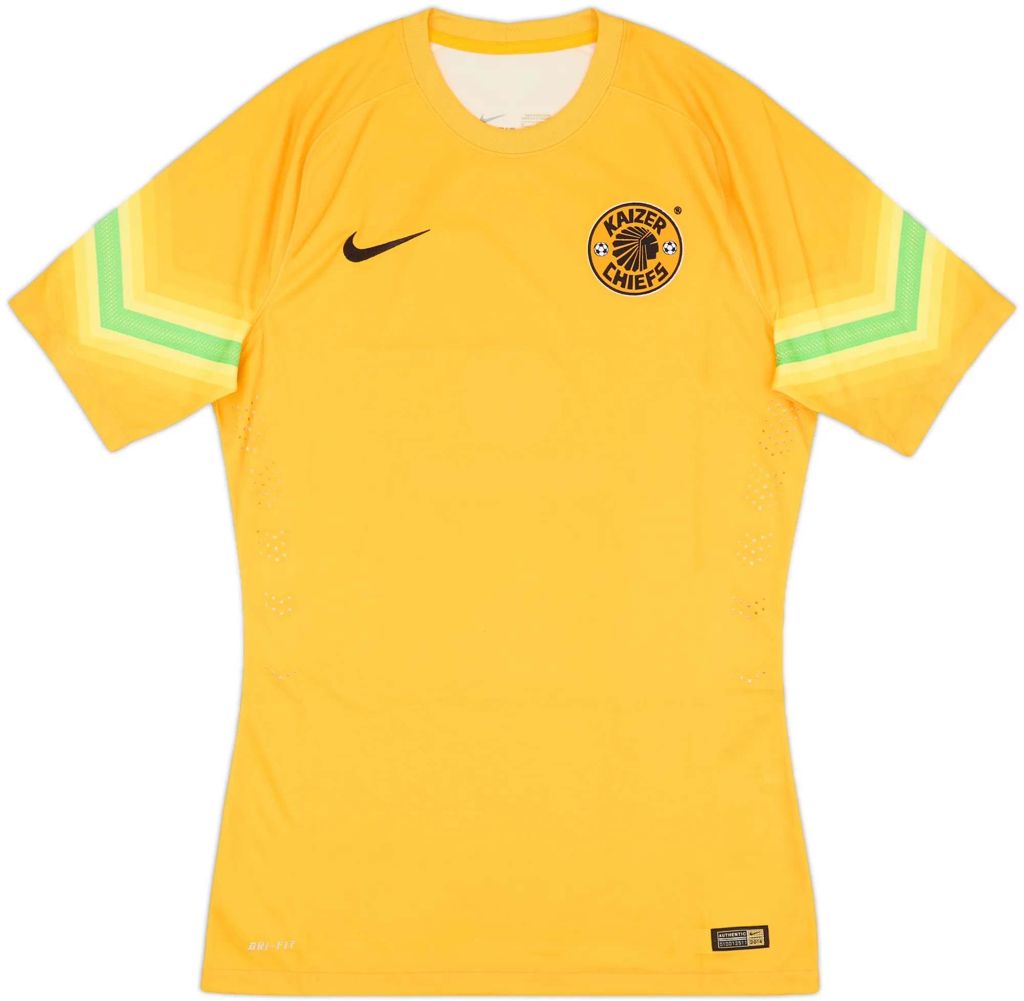 Nike Kaizer Chiefs Mens SS Goalkeeper Player Issue Home Shirt 2014/15