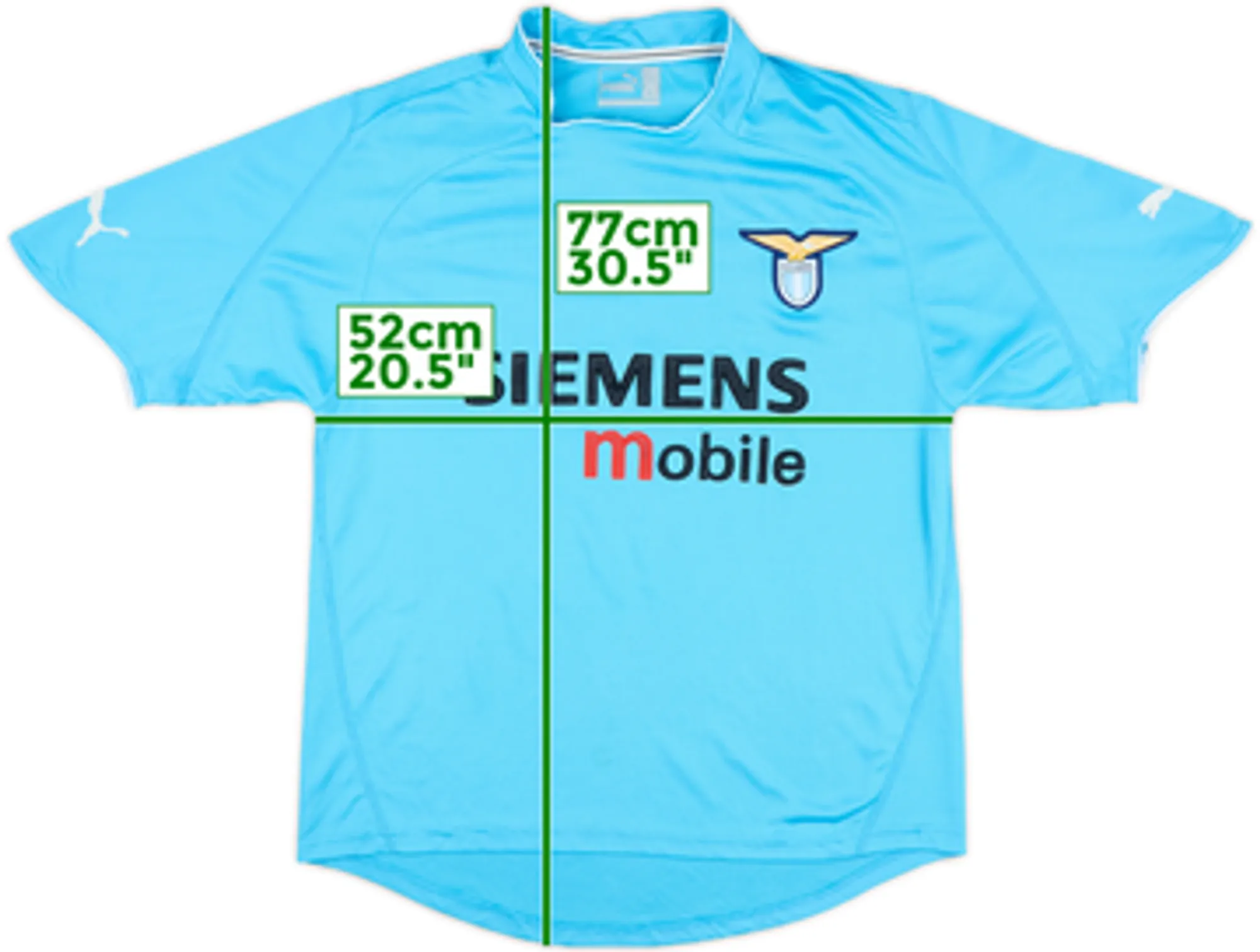 Puma Lazio Mens SS Home Shirt 2002/03