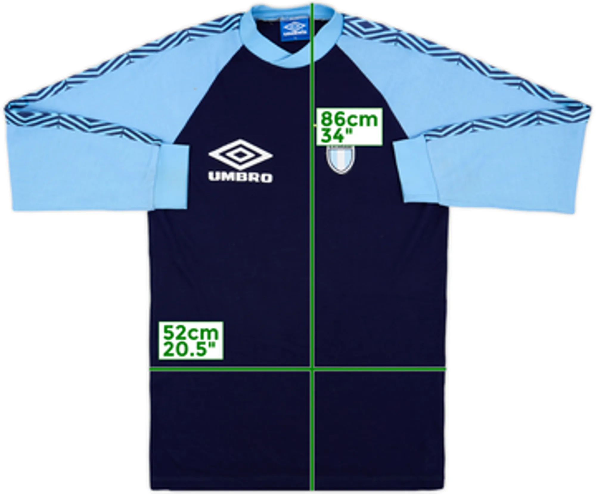 Umbro Lazio Mens SS Home Shirt 1992/93