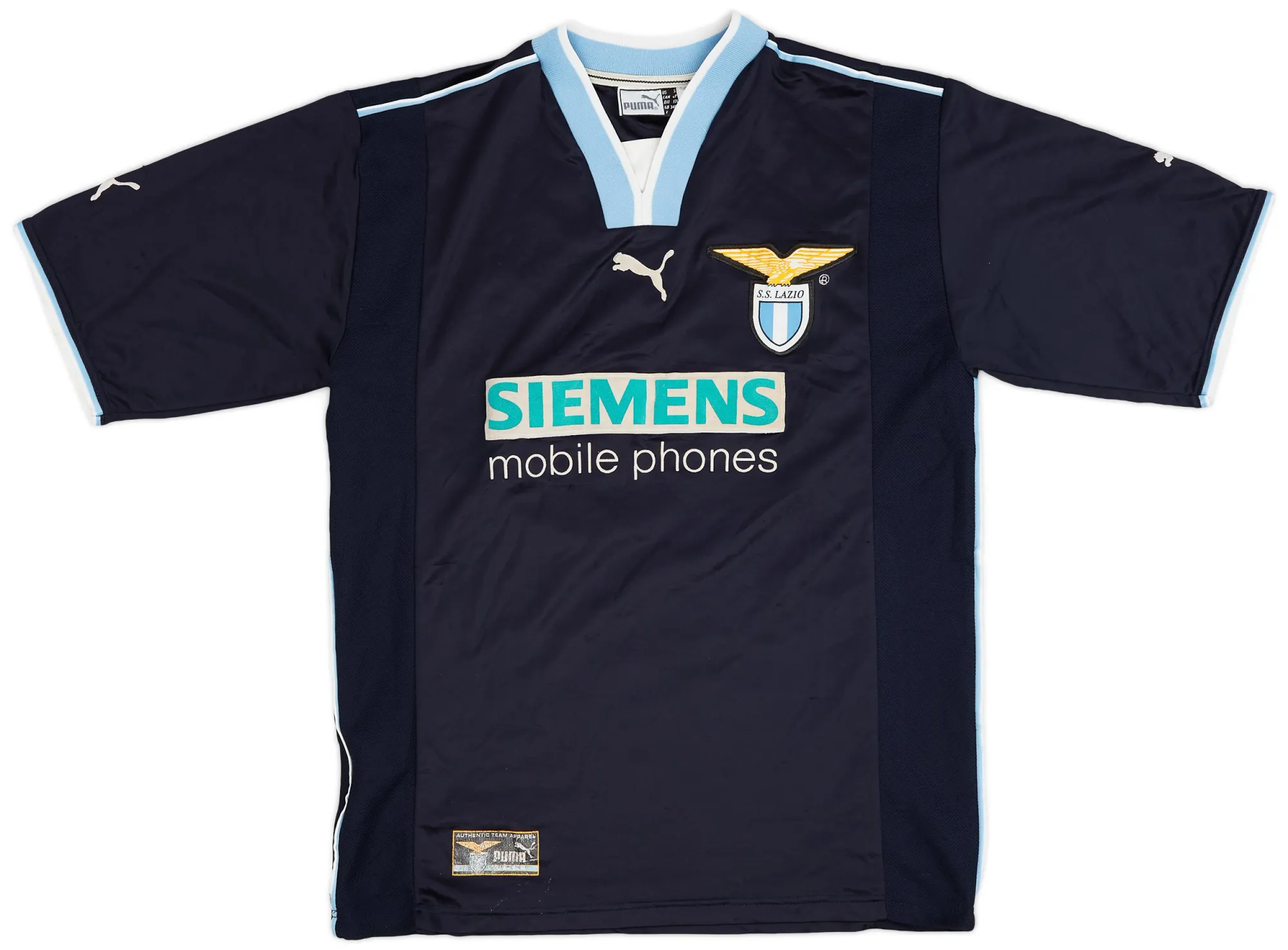 Puma Lazio Mens SS Away European Shirt 2000/01