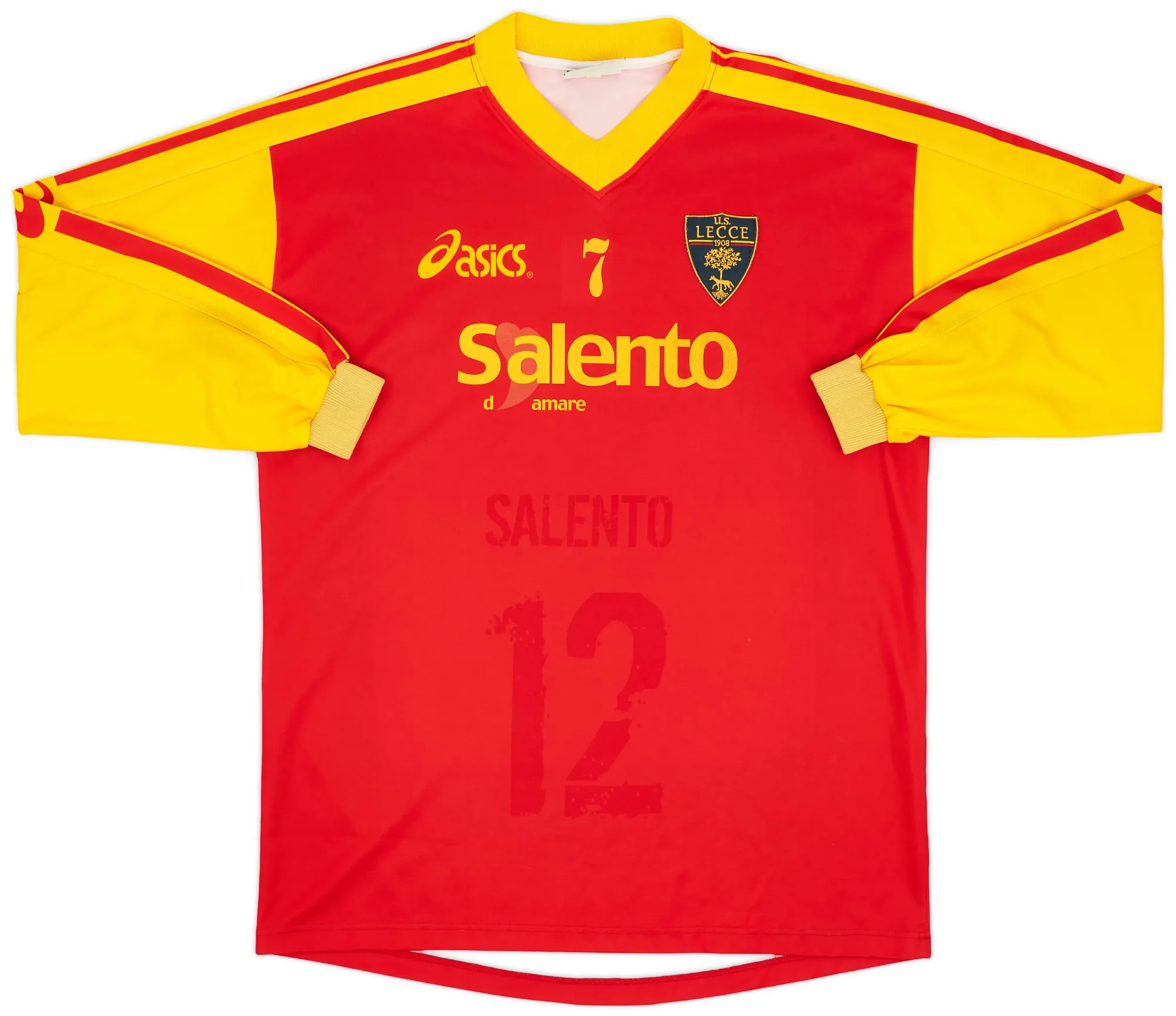 Asics Lecce Mens LS Player Issue Home Shirt 2003/04