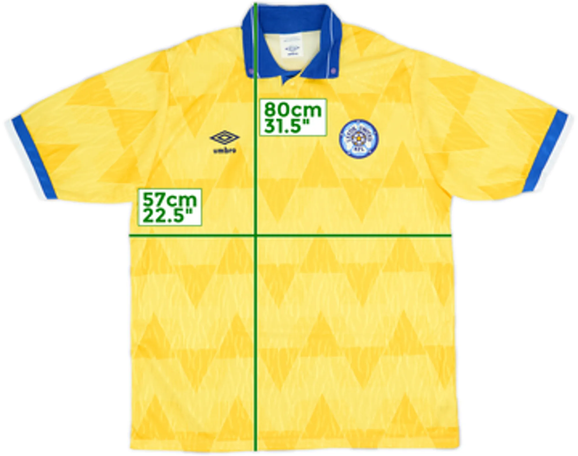 Umbro Leeds United Mens SS Away Shirt 1989/91