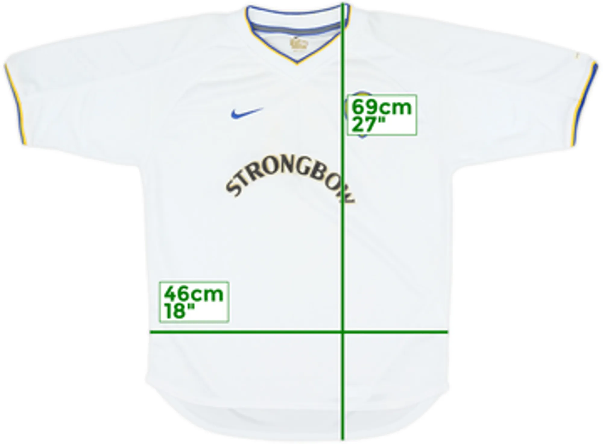 Nike Leeds United Boys SS Home Shirt 2000/02