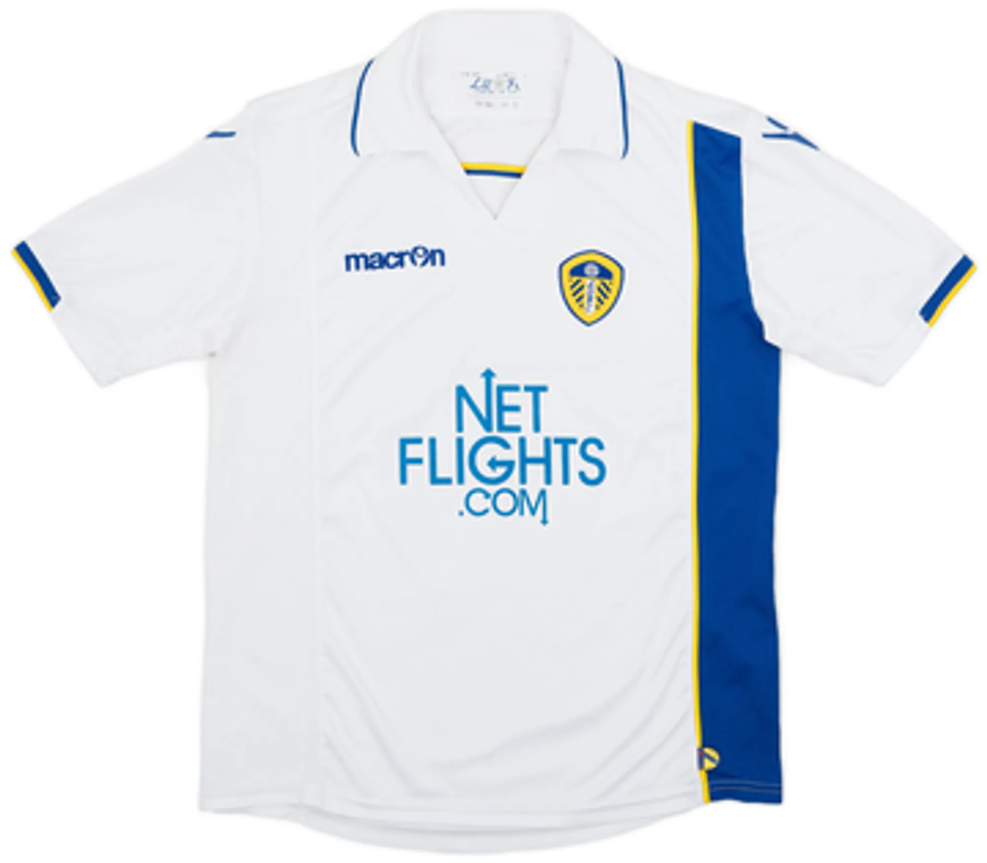 Macron Leeds United Mens SS Home Shirt 2009/10
