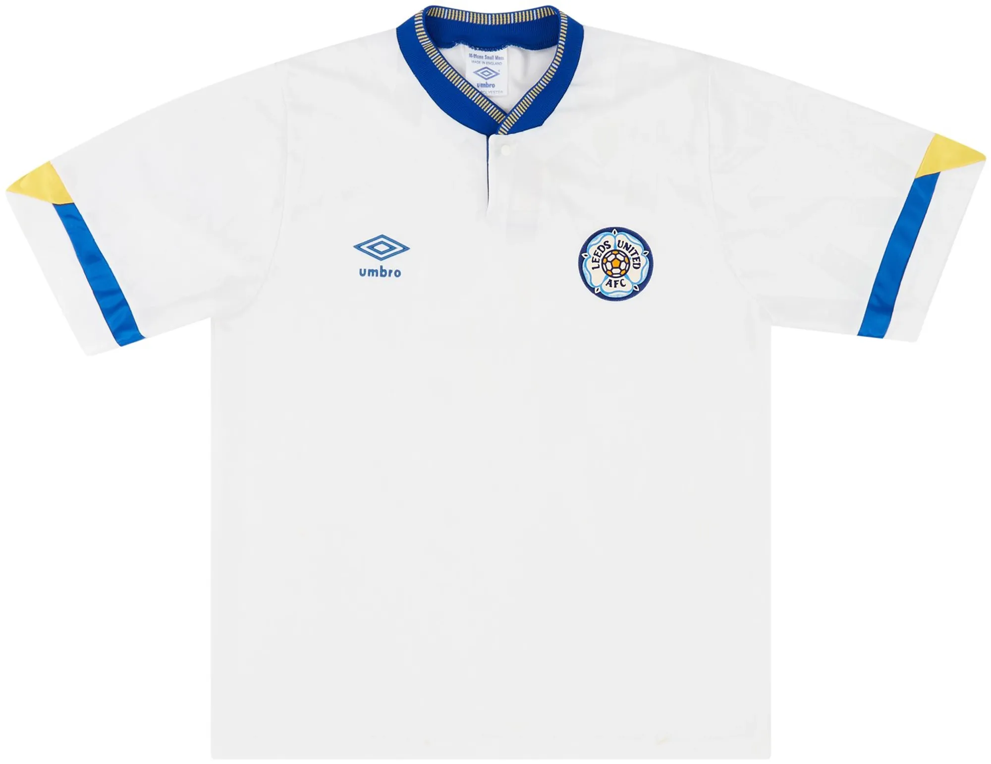 Umbro Leeds United Mens SS Home Shirt 1990/91