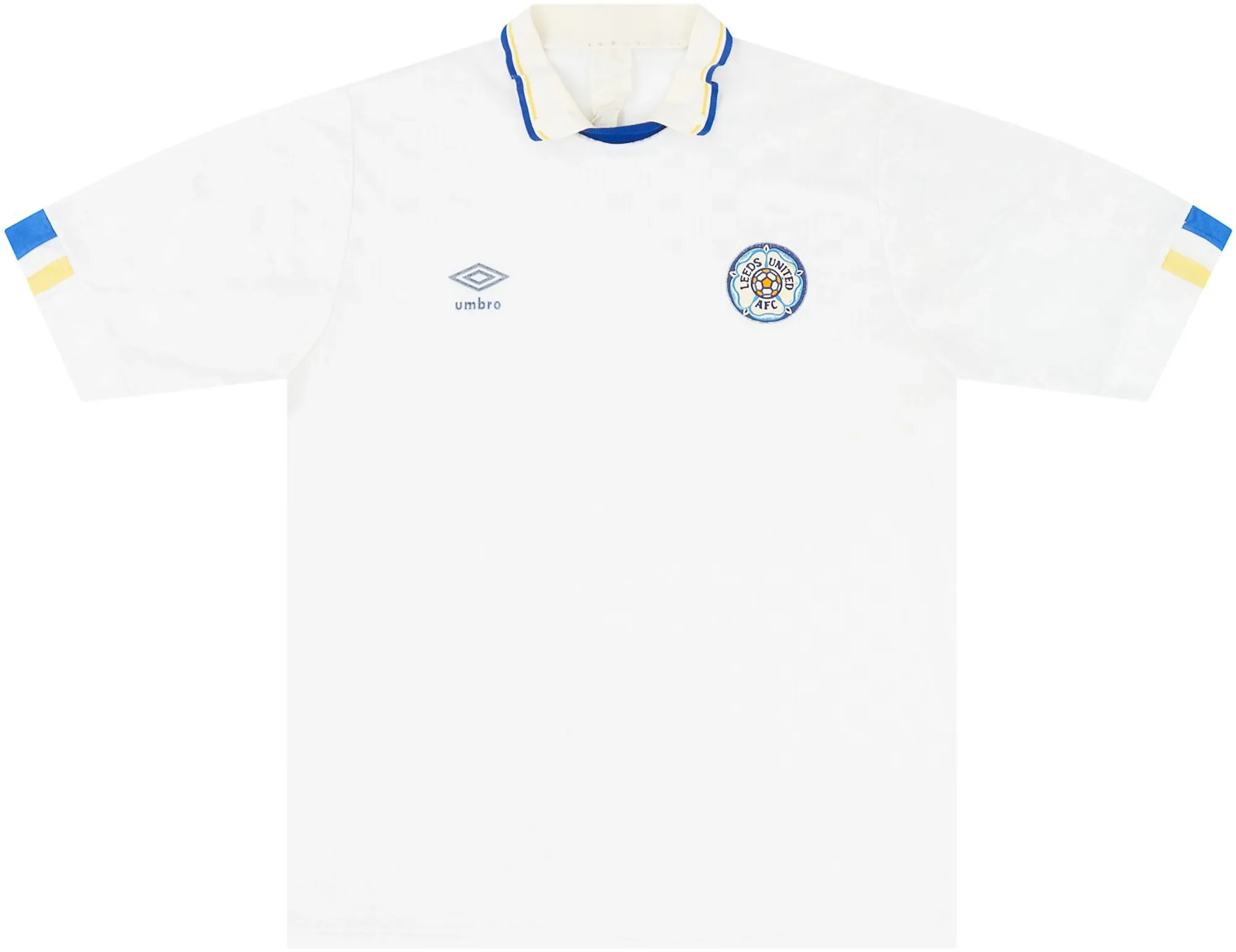 Umbro Leeds United Mens SS Home Shirt 1988/90