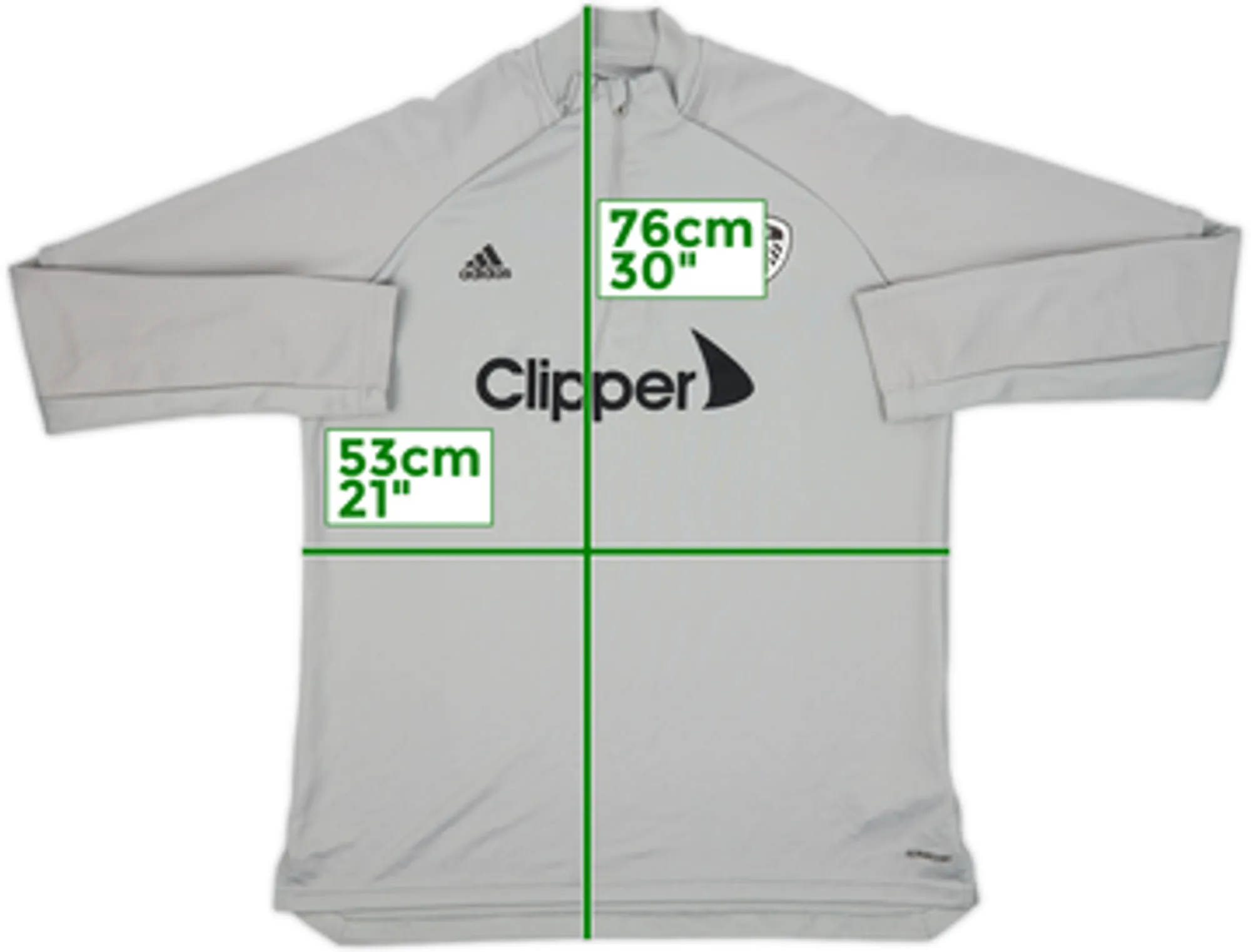 2020-21 Leeds adidas 1/4 Zip Drill Top - 9/10 - (Women's L)