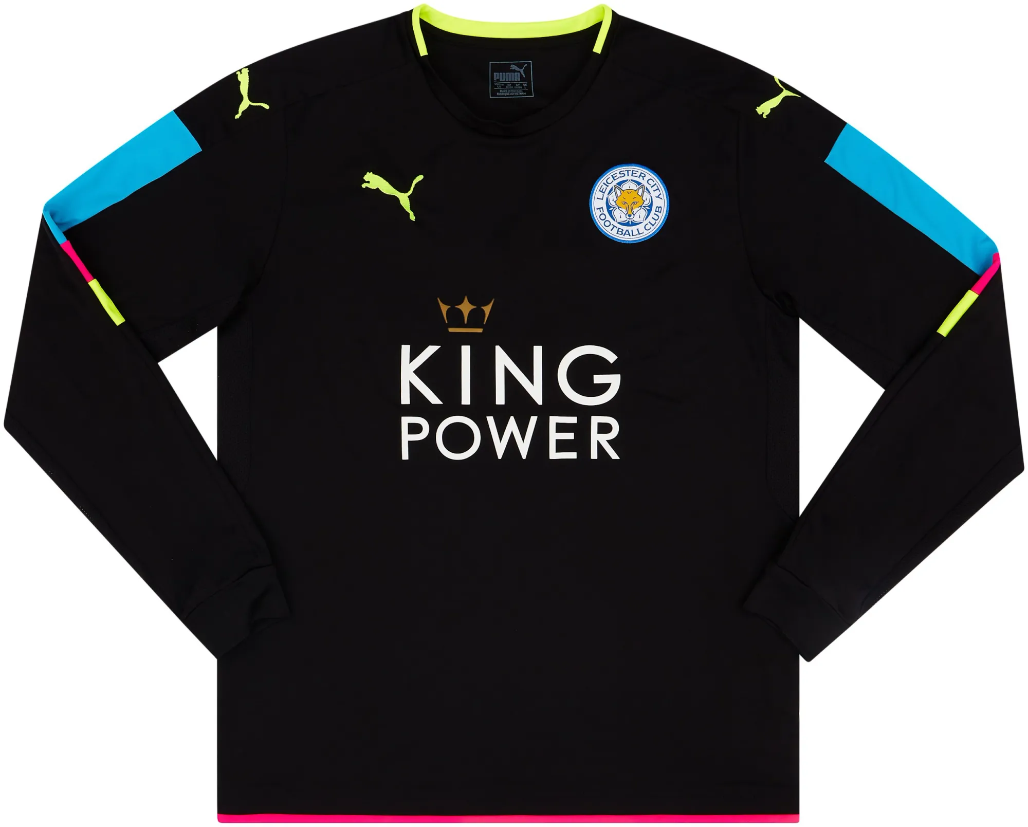 Puma Leicester City Kids LS Goalkeeper Home Shirt 2016/17