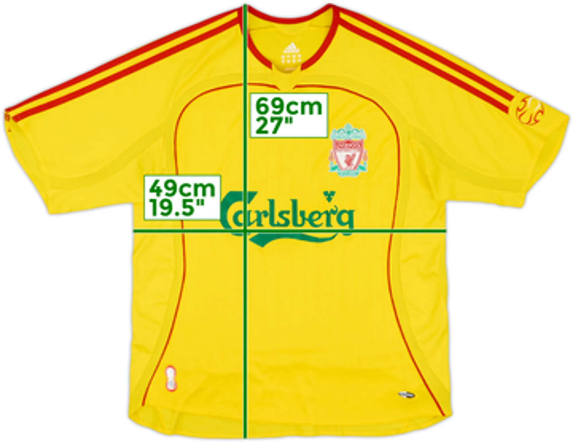 adidas Liverpool Boys SS Away Shirt 2006/07