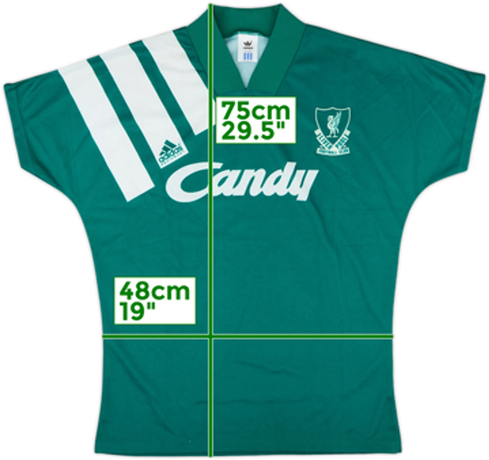 adidas Liverpool Boys SS Away Shirt 1991/92