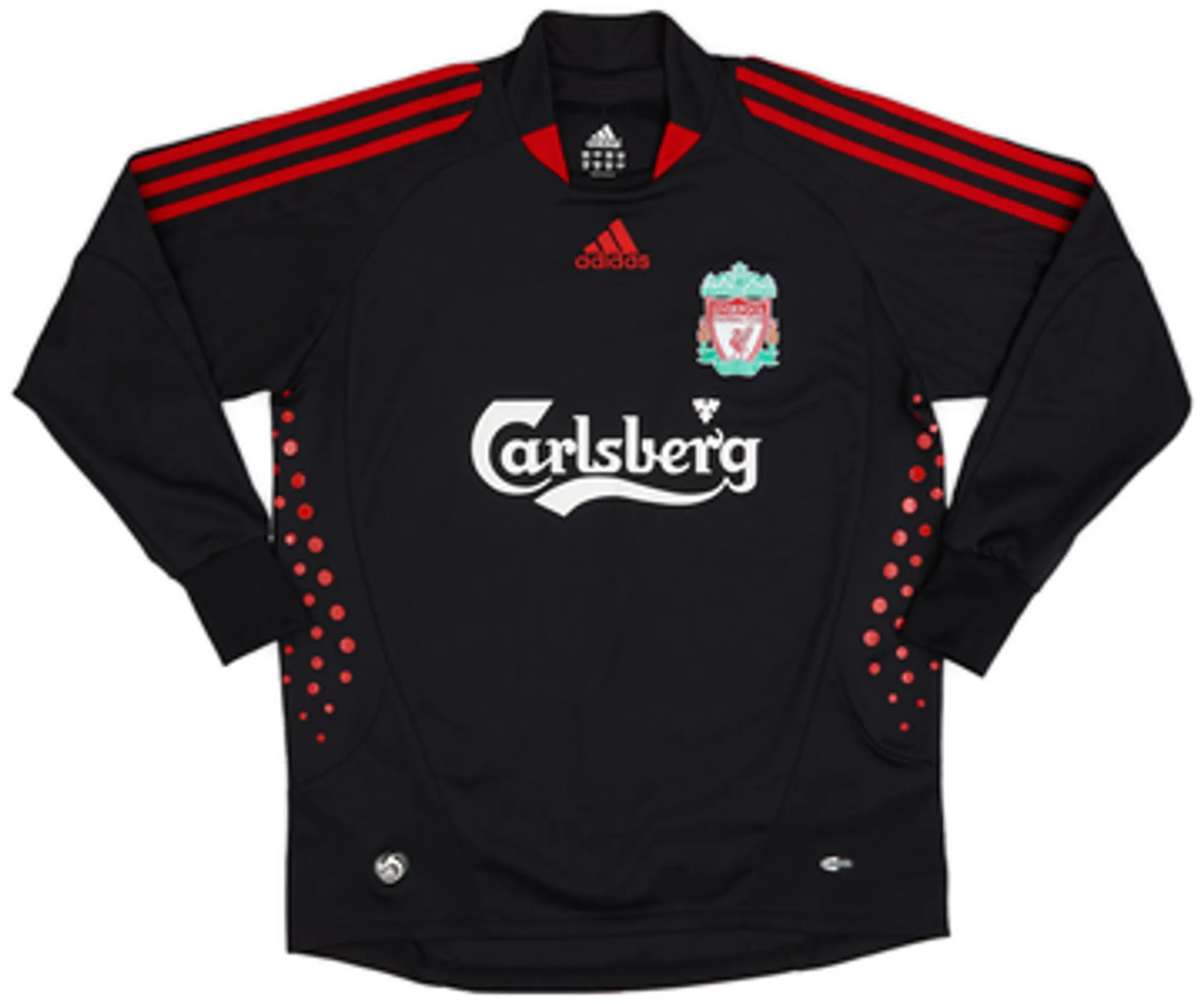 adidas Liverpool Boys LS Goalkeeper Home Shirt 2008/09