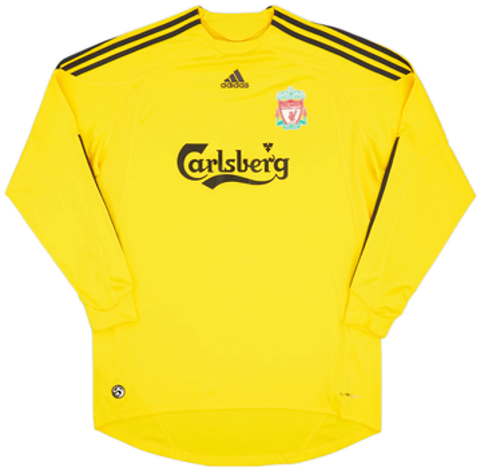 adidas Liverpool Mens LS Goalkeeper Home Shirt 2009/10