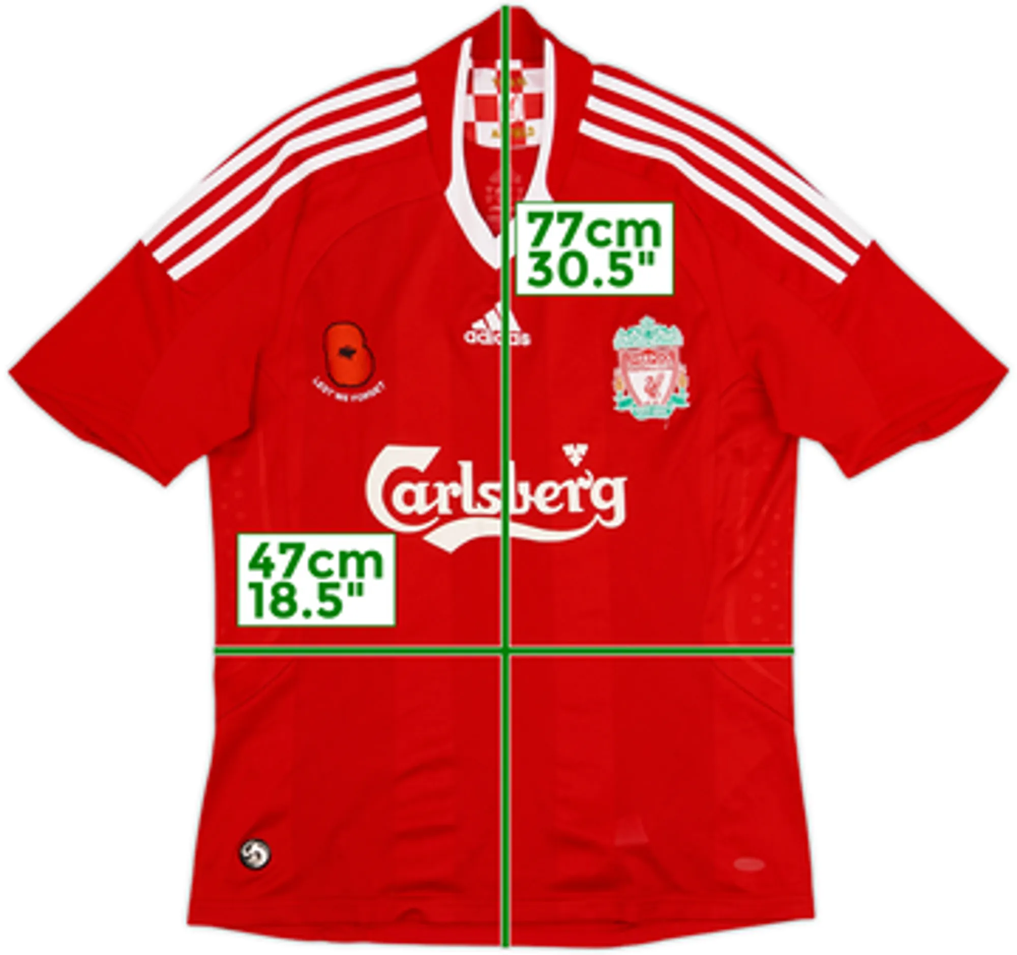 adidas Liverpool Boys SS Home Shirt 2008/10