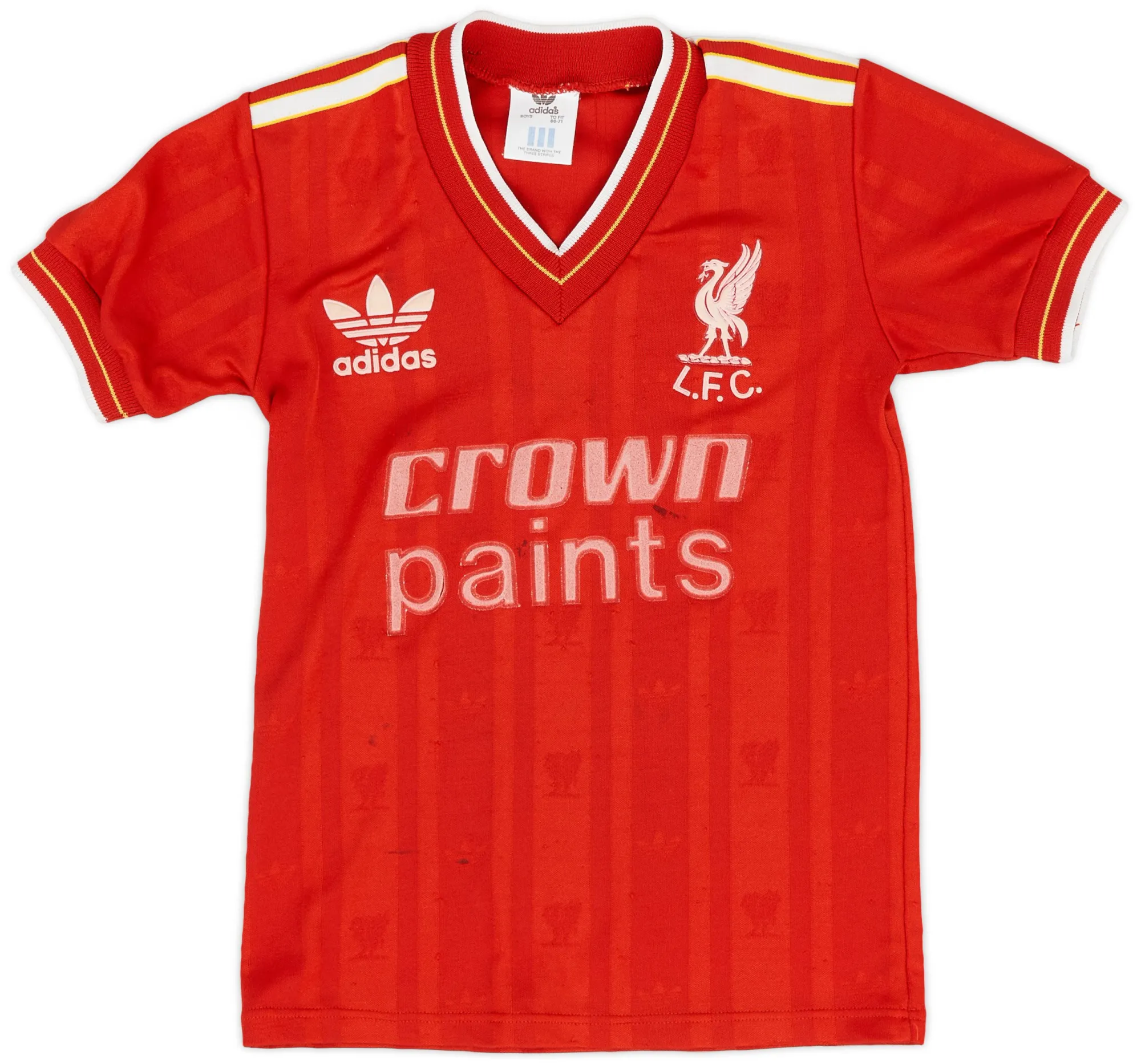 adidas Liverpool Mens SS Home Shirt 1985/87
