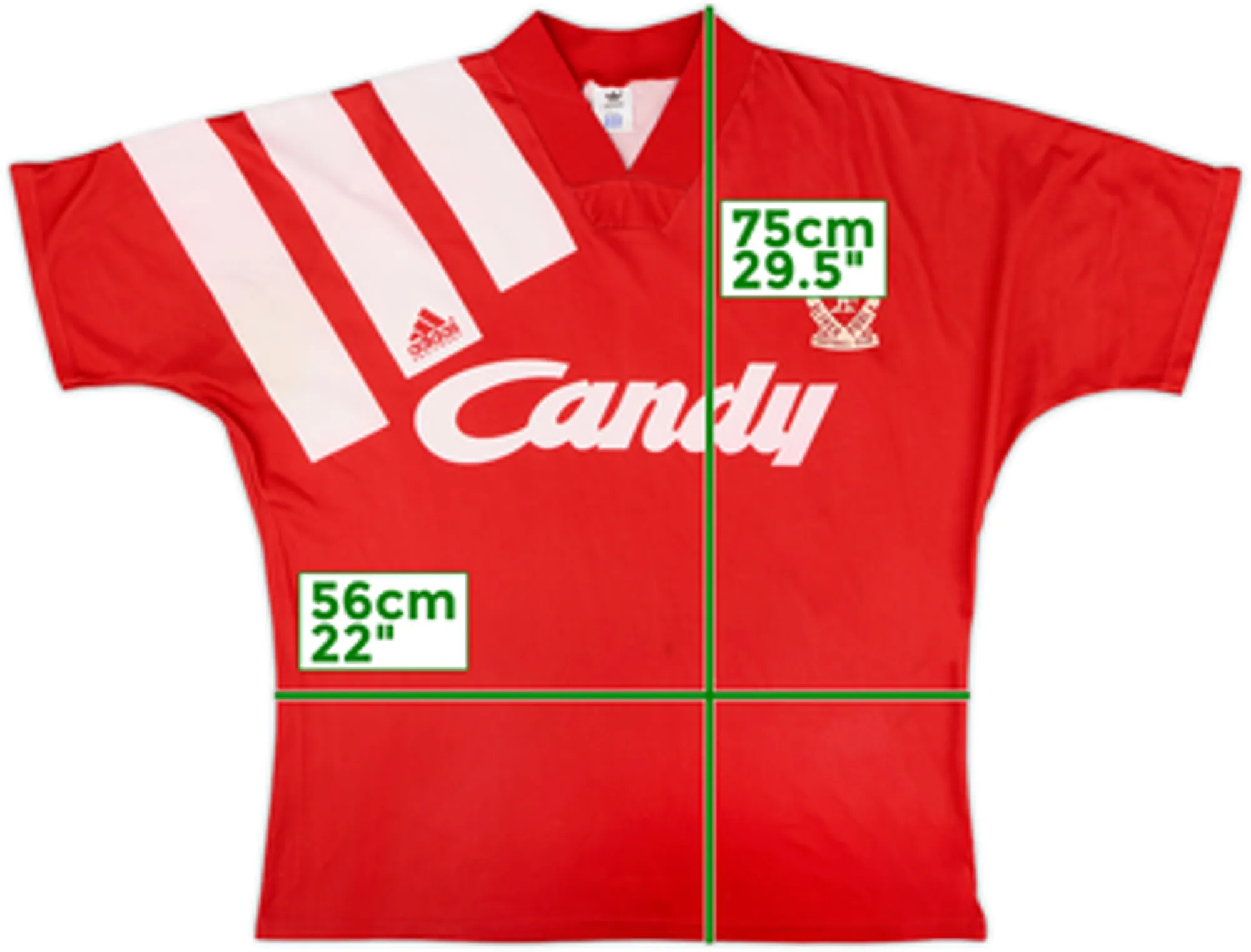 adidas Liverpool Mens SS Home Shirt 1991/92